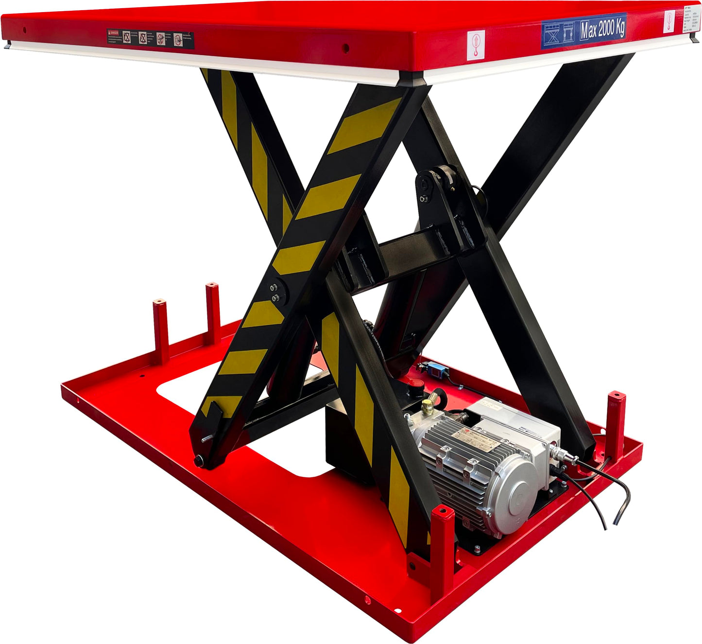 Electric Hydraulic Scissor Lift Table, 4,400 lb. Capacity, 51" x 33-1/2"