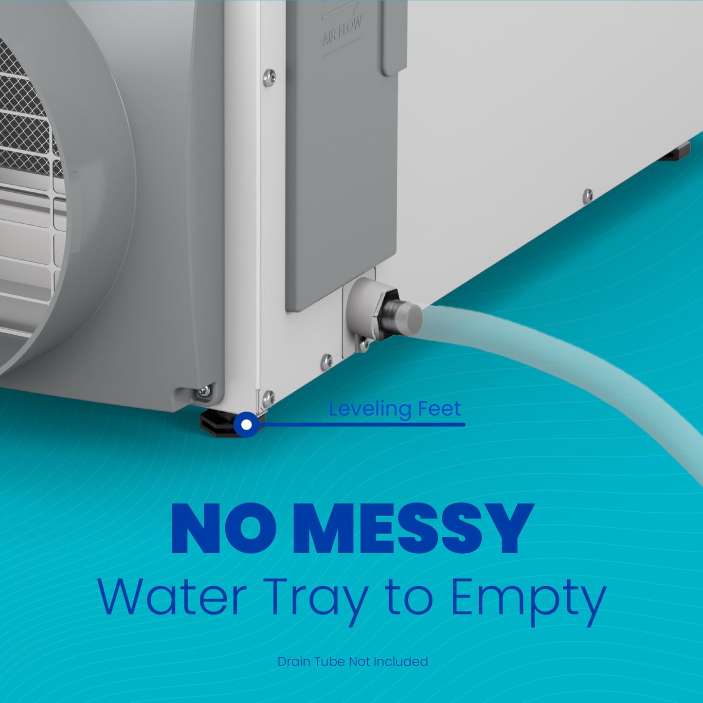 AprilAire E080 Whole House Dehumidifier for Basement & Crawl Space – 80-Pint High-Capacity Commercial Dehumidifier for Homes Up to 4,400 Sq. Ft. with Pump, Drain Hose, & Hanging Kit for DIY Install