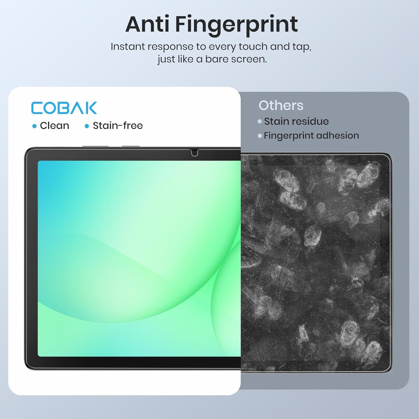 2-Pack A11 (A11+) 2025 A9 (A9+) 2023 11-inch, 9H CoBak Tempered Glass Screen Protector for Samsung Galaxy Tab Plus /