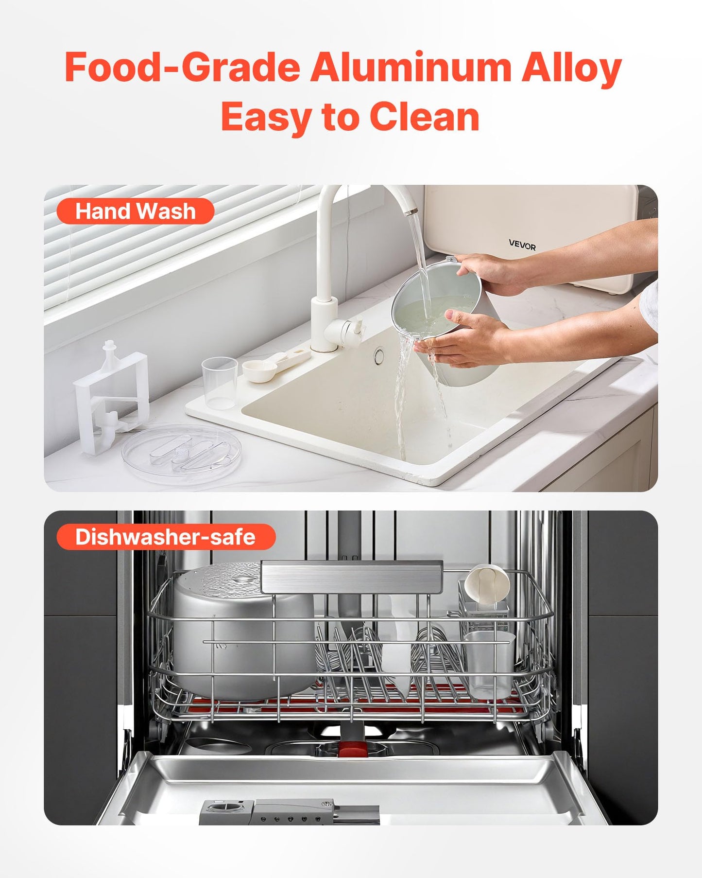 VEVOR Automatic Ice Cream Maker with Built-in Compressor, 2 Quart No Pre-freezing Gelato Maker, Electric Sorbet-Maker, 3 Modes Compressor Ice Cream Machine for Home Kitchen
