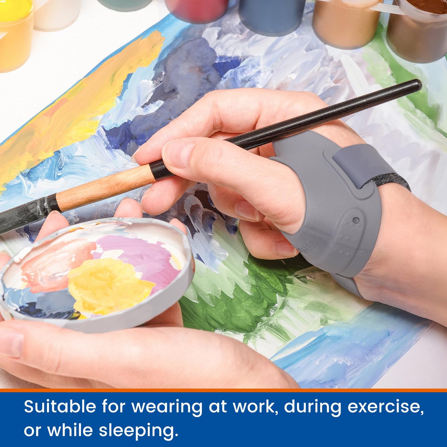 Willcom CMC Thumb Brace - CMC Joint thumb arthritis brace for Osteoarthritis Pain, Flexible Thumb Stabilizer & Support for Arthritis Pain Relief for Women and Men (Right Hand - Medium)
