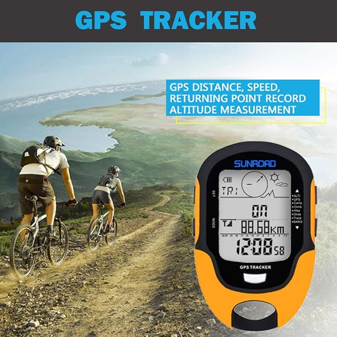 Digital Altimeter Portable Compass with Weather Forecast Multi Function Altimeter Barometer for Hiking, Camping, RVs and Outdoor Activities