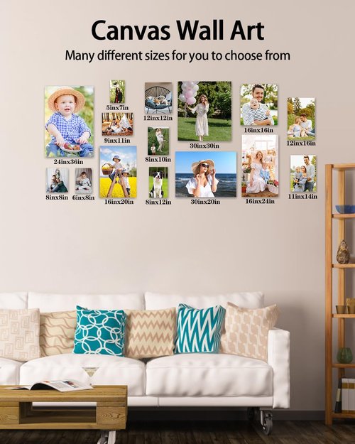AbcCustomize Canvas Prints - Personalized Photo Art for Home Decor | Fast Next Day Shipping