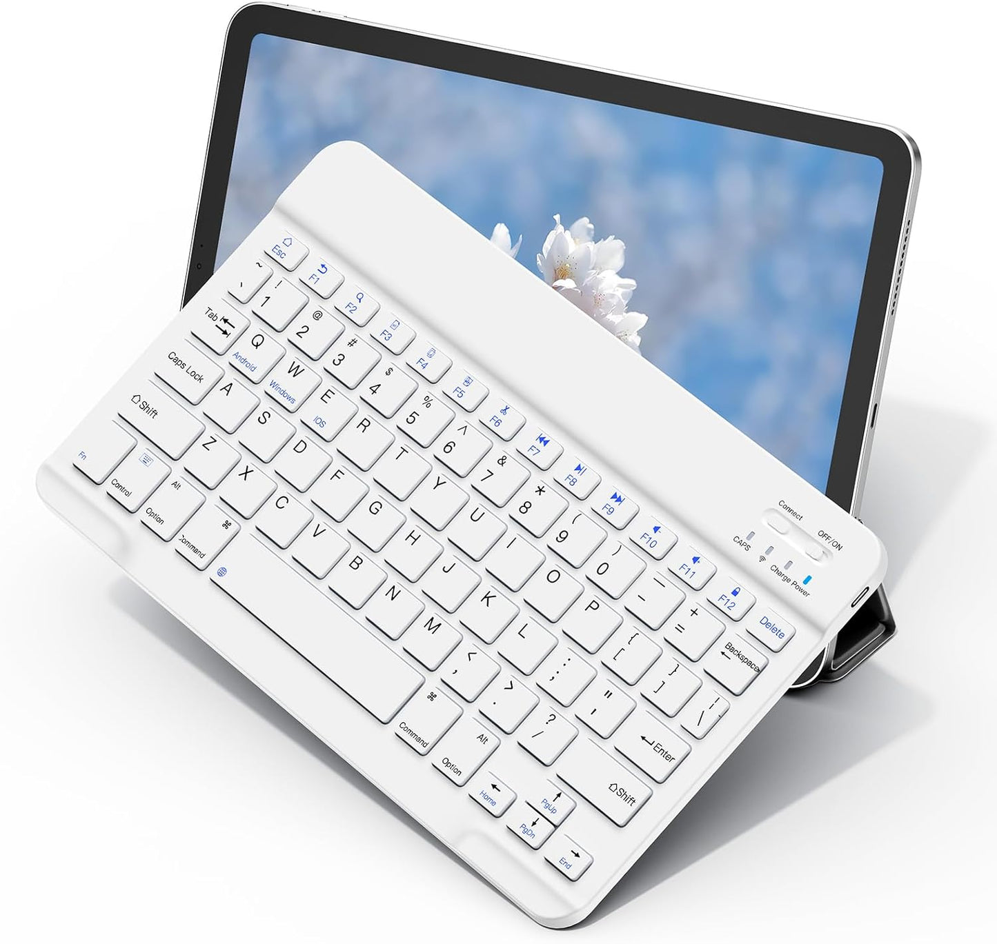 XIWMIX A9+/S10 FE/S9/S9 FE/S9+/S9 FE+/S6 Lite/S7/A8 Wireless Bluetooth Keyboard for Samsung Galaxy Tablets, Ultra-Slim