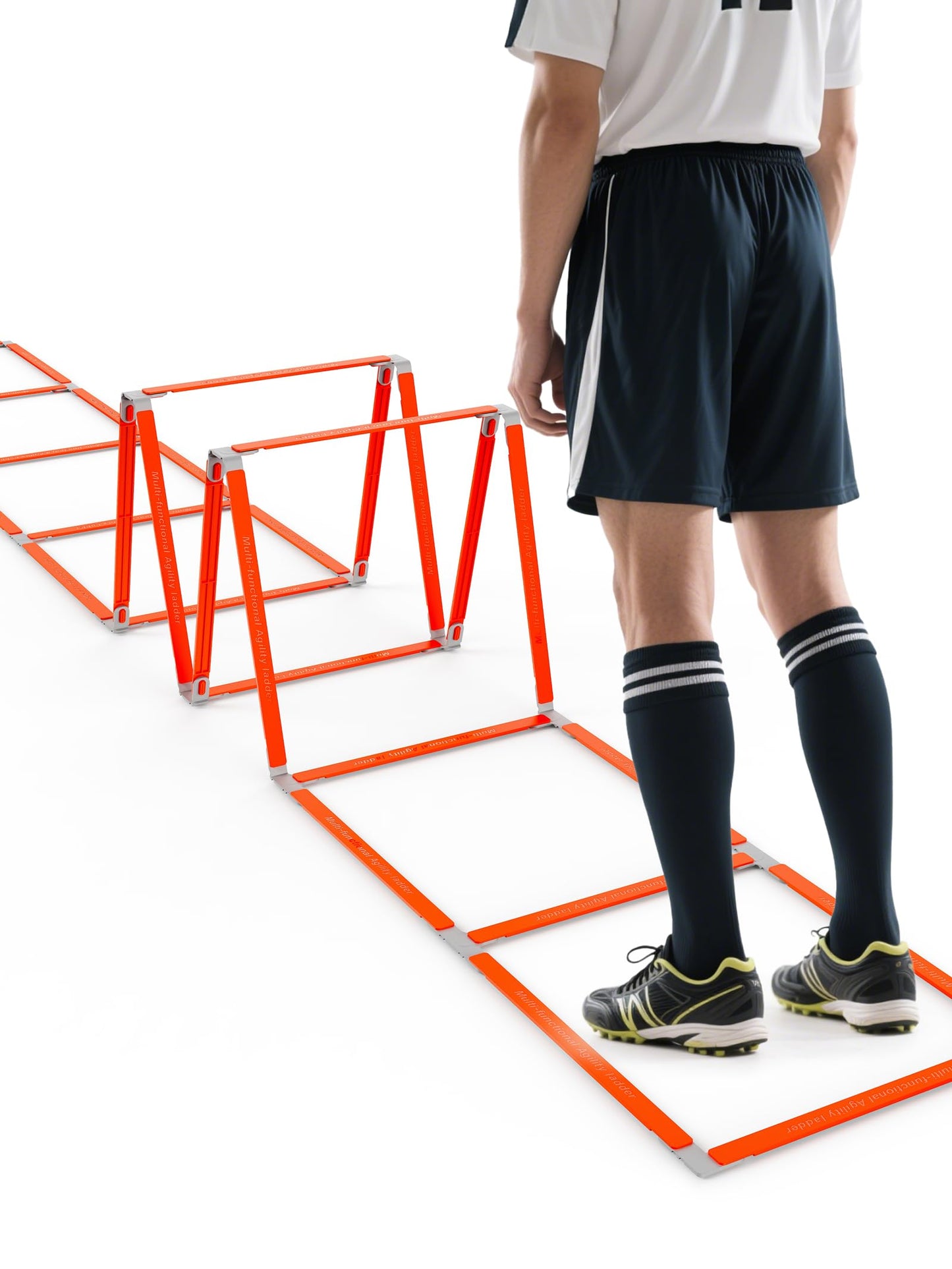 TONTATTA Tangle-Free Agility Ladder for Kids/Athletic – Multi-Use Speed Training Ladder for Footwork Drills/Football/Soccer/Boxing - Agility Equipment for Workout/Exercise/Fitness – 10 Rung