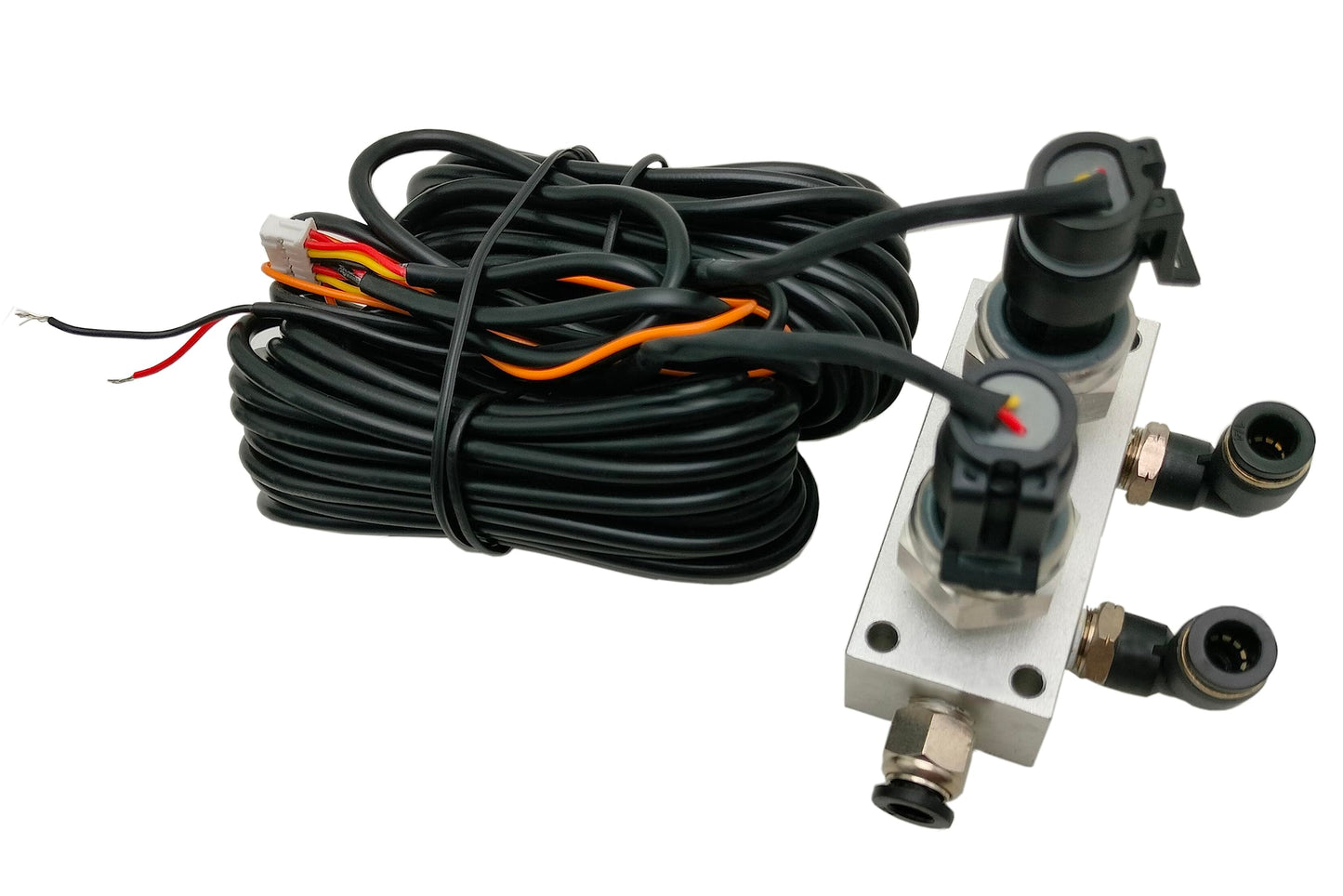 in Cab Dual Air Gauge Control Kit with Digital Paddle Switch for Air Pressure Sensor Control of Air Suspension Kit (Blue)