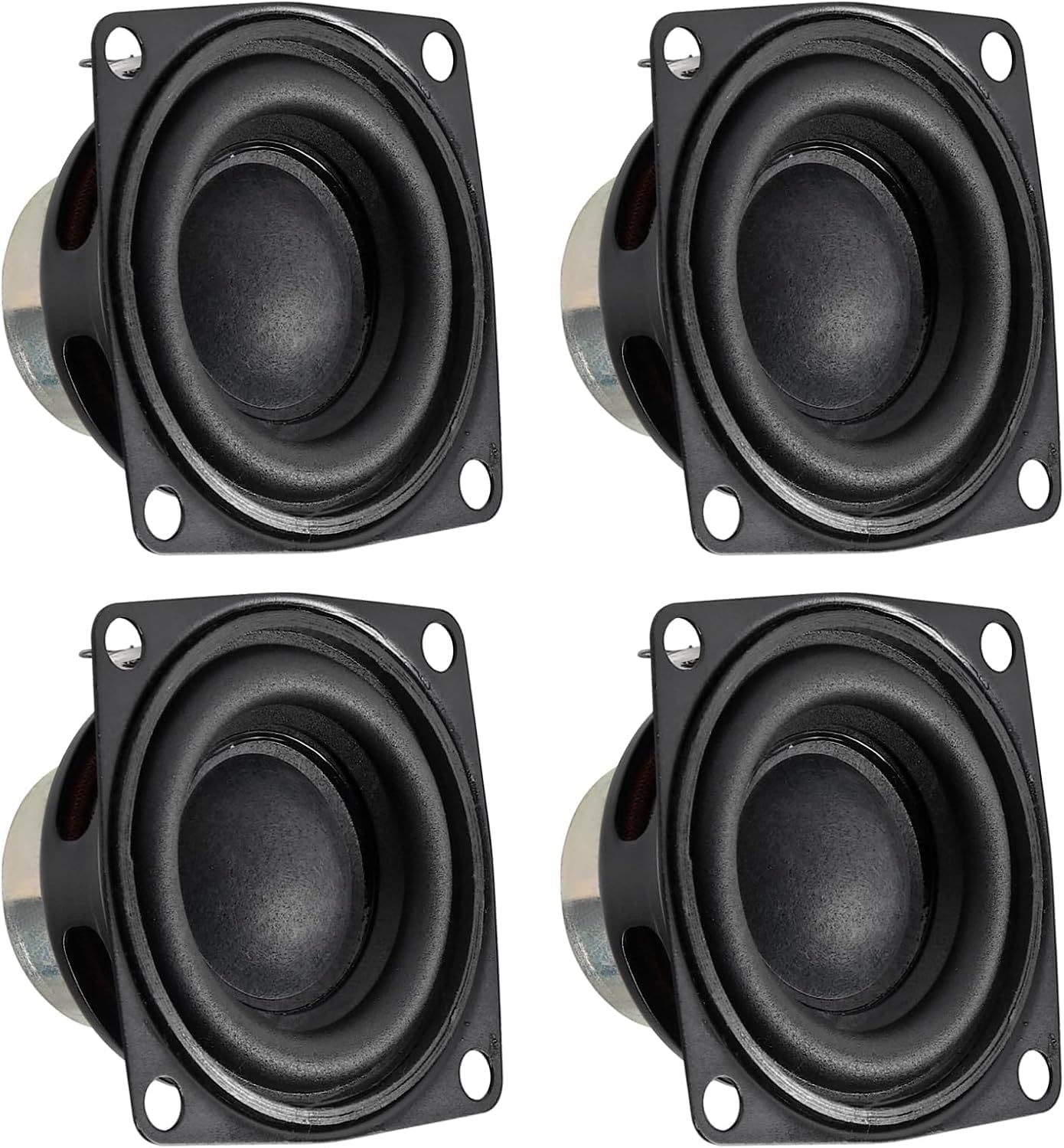 D-FLIFE 4pcs 2 Inch 10W 4 53MM Audio Speaker Driver Full Range Speaker Ohm Bluetooth Bass Loudspeaker for Repair