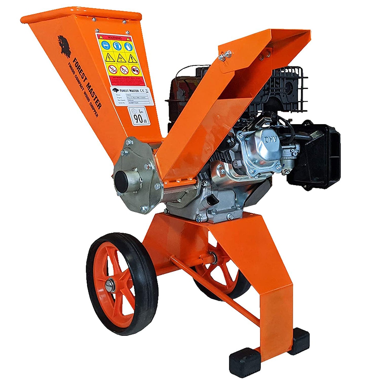 Forest master FM6DD 6hp Gas Compact self-Feeding Wood Chipper. Powerful Garden Machine Delivers up to 3600 RMP. Chips up to 50mm (2 inch) Easy Storage and Portability…