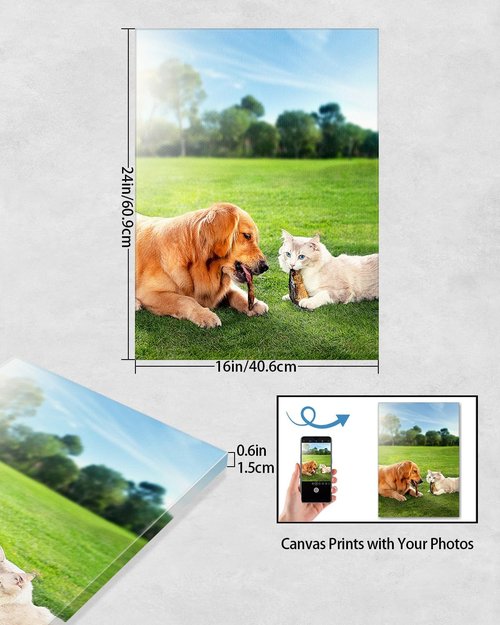 AbcCustomize Canvas Prints - Personalized Photo Art for Home Decor | Next Day Shipping, Ready to Hang