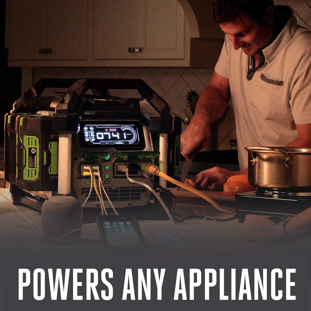 EGO POWER+ Portable Power Station, 3000W, Battery Powered, Inverter Generator for Home and Outdoor, Includes (2) 56V 7.5Ah Batteries and Charger - PST3042