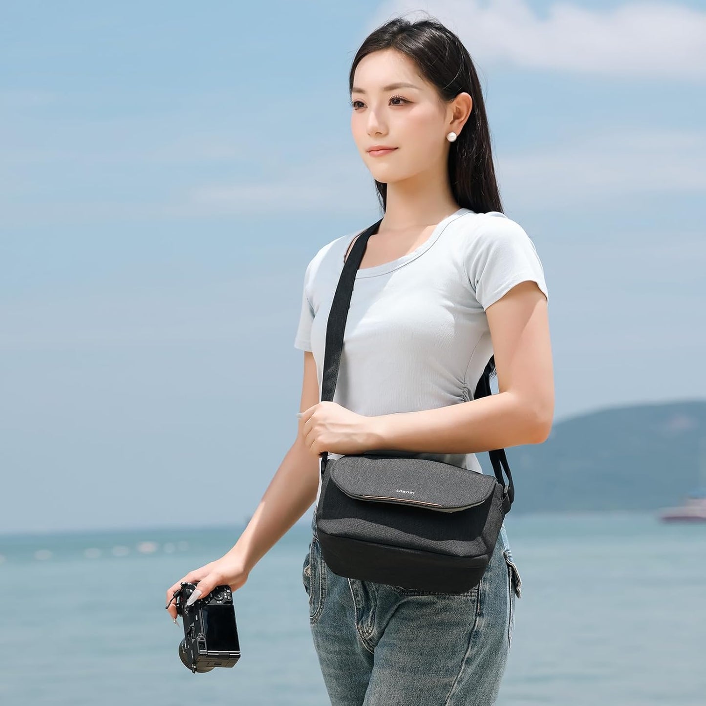 ULANZI Camera Bag, SLR/DSLR Camera Case Professional, Crossbody Photography Small Bag Fashion, Shoulder Bag for Women