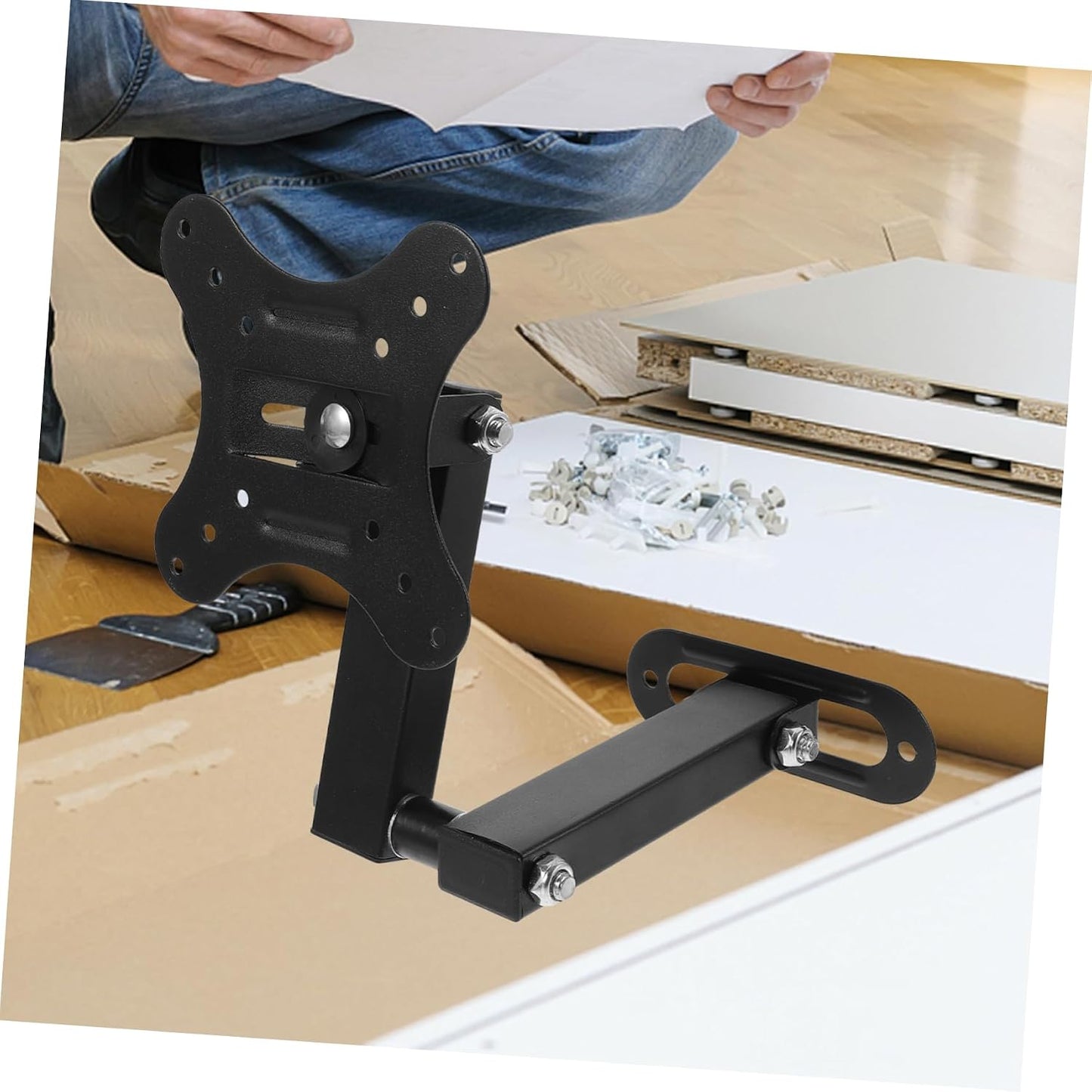 DOITOOL Retractable TV Wall Mount Bracket for Flat Screens - Adjustable Design