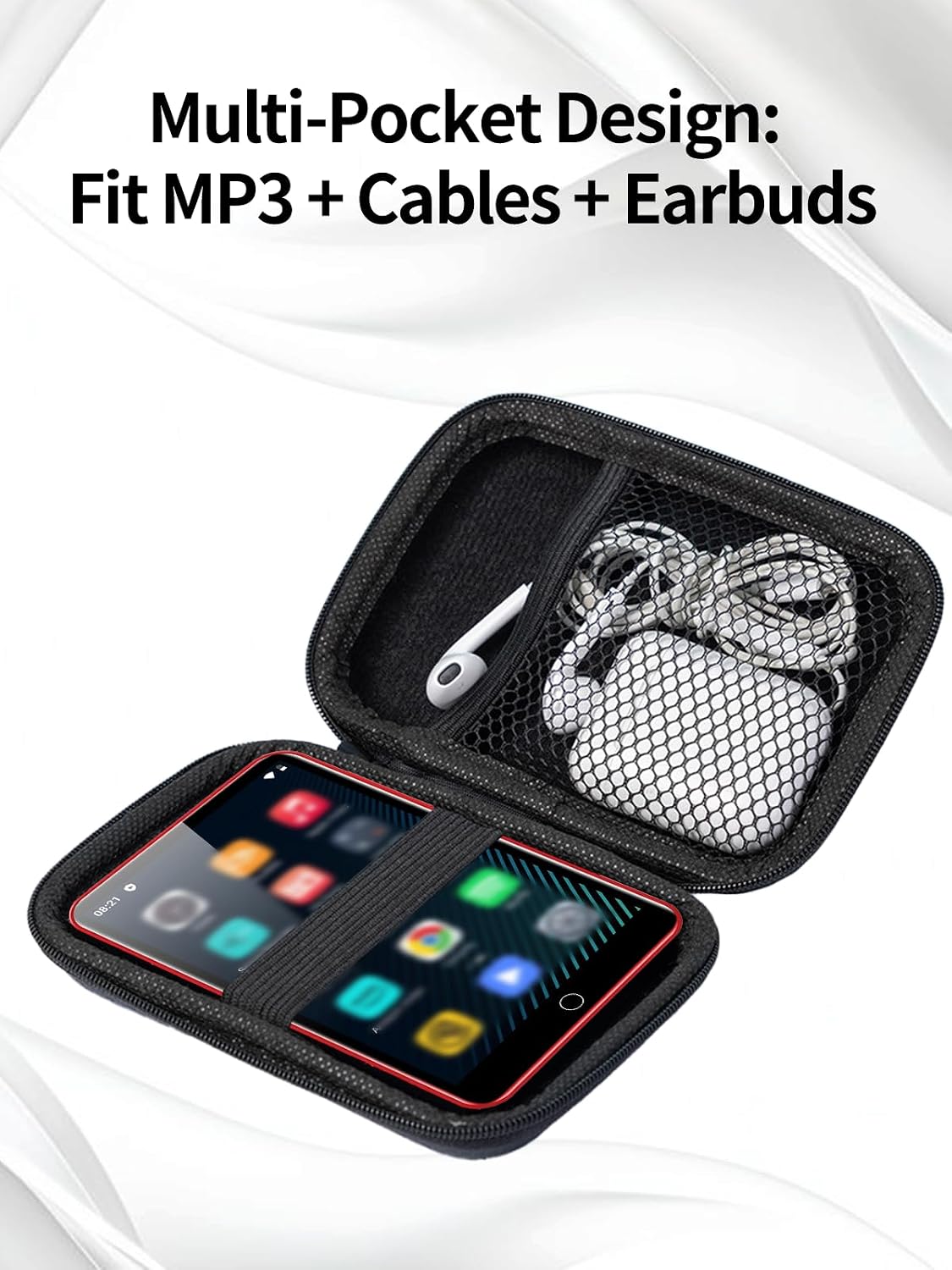UYRUREL MP3 MP4 M505 4.0" MP3 Player Case for ZAQE IPS Player, Music Players Storage Bag,Tailored for Comprehensive