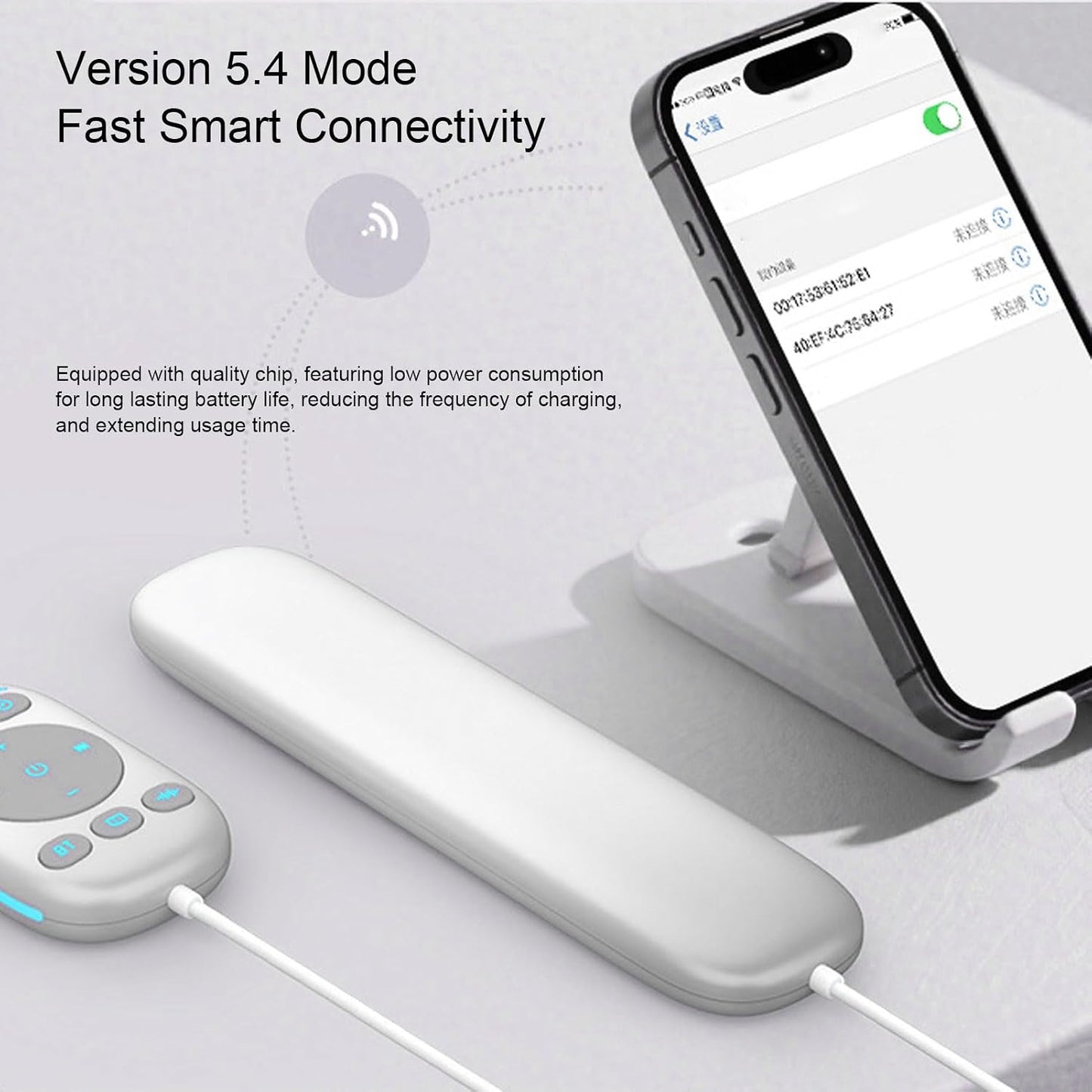 Diyeeni 5.4 36 3 24H Under Pillow Speaker Bluetooth with Bone Conduction, Wireless Remote, Soothing Sleep Sounds