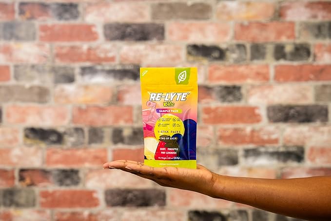 REDMOND Re-Lyte Kids Hydration Electrolyte Mix Powder, Sample Pack (6 Ct.)