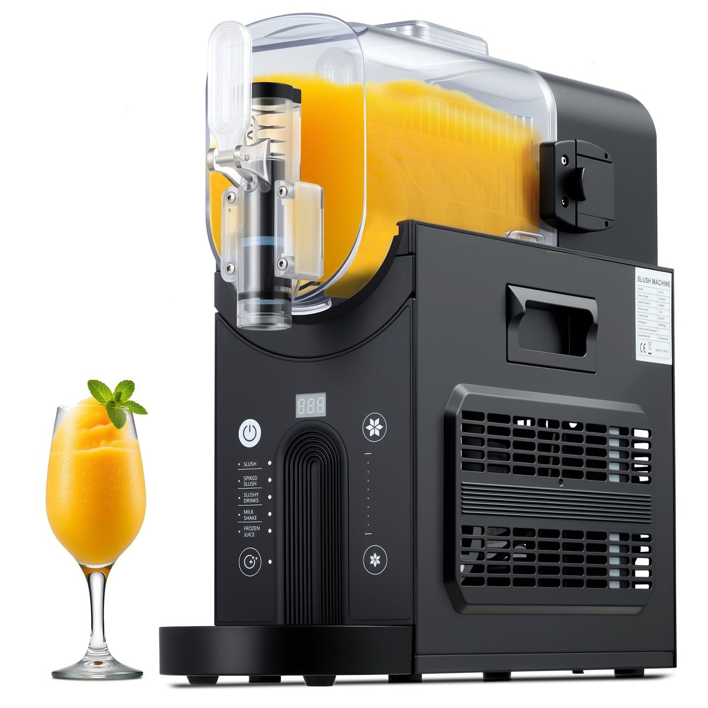 YODHOSA Slushie Machine Professional Slushy Maker,64 oz Frozen Drink Maker with 5 Pre-Set Programs for Milkshake,Frappe,Margarita,Cold Drink,No Ice Needed