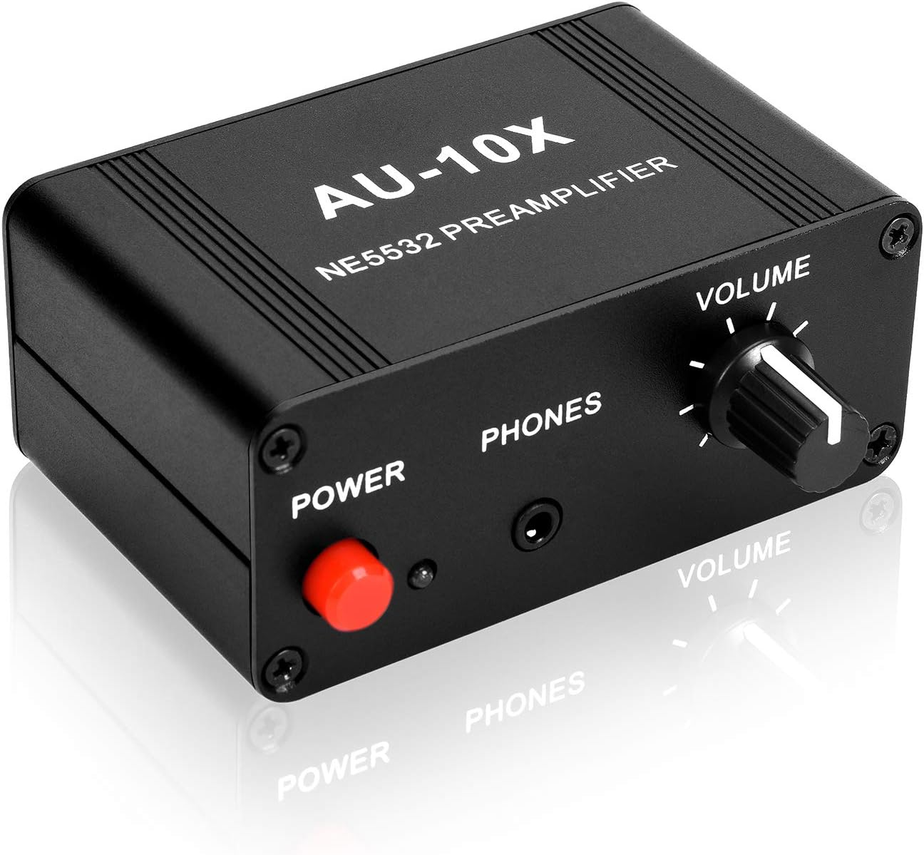 ATNEDCVH 20dB NE5532 3.5mm 3.5mm Mini Small Stereo Audio preamplifier, Headphone Amplifier, Gain Phono Turntable