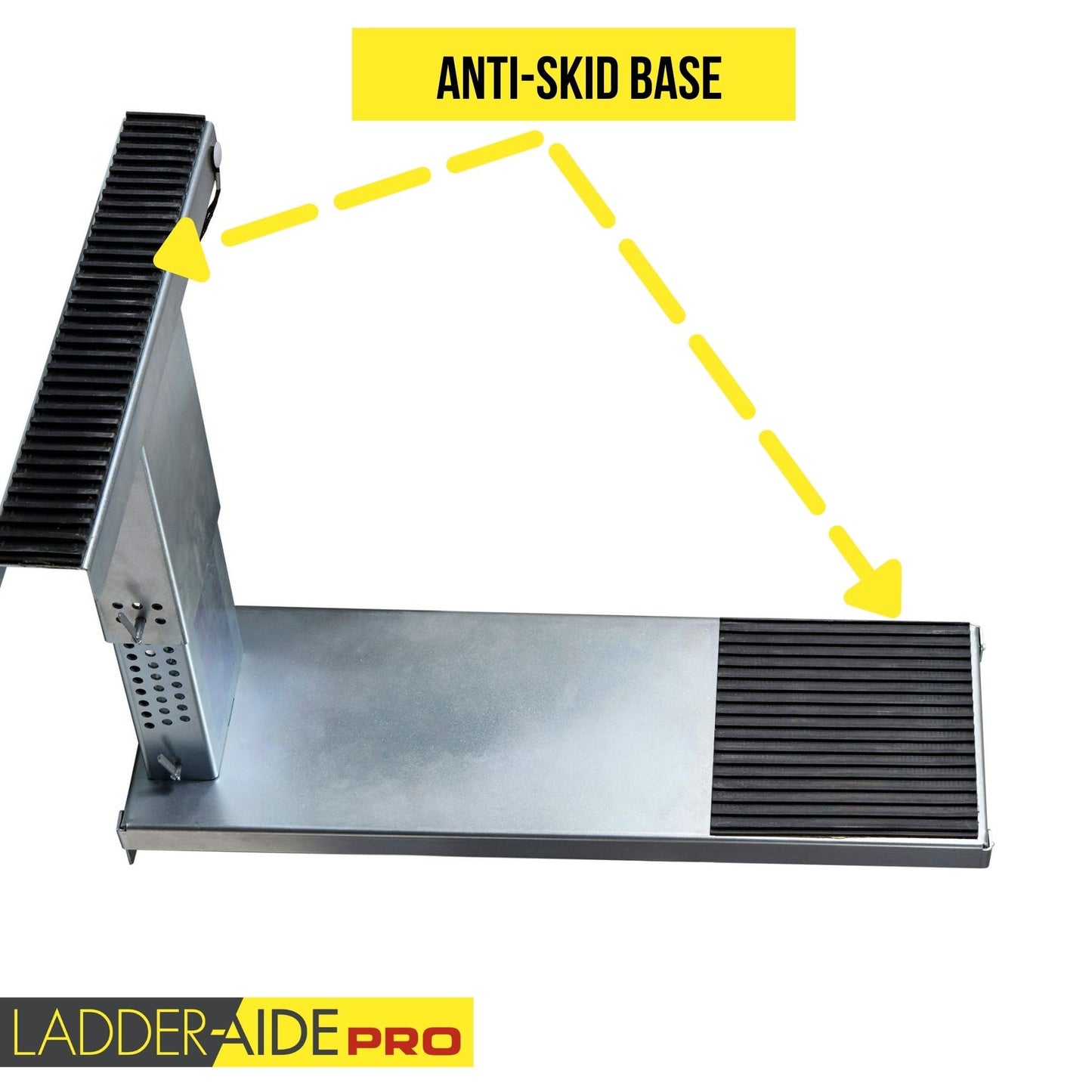 Ideal Security Foldable Ladder-Aide PRO: Fits Steps 4.921" to 7.875" High, Ladder Extender, Accessories, Stabilizer, Leveler for Single and Extension Ladders