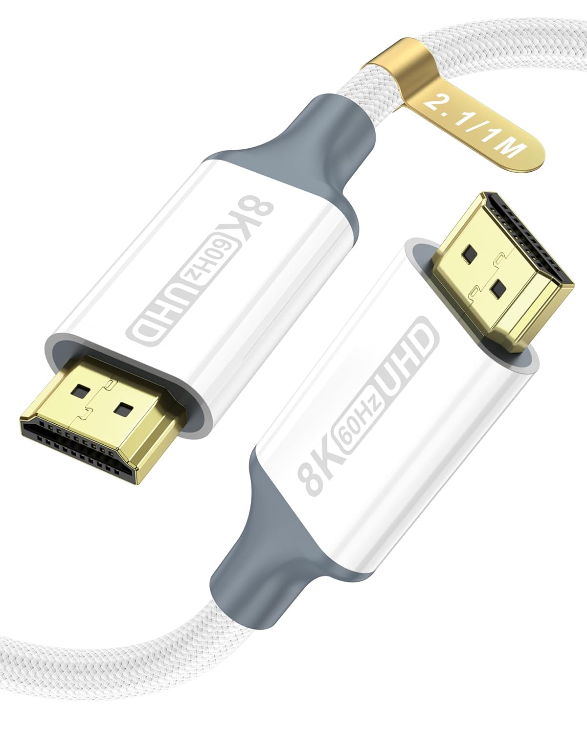 LMGKE 8K Cable,3.3ft 48Gbps 8K@60Hz 4K@120Hz/144Hz/240HzCompatible TV,HDR10,HDCP 2.3,PS5,Xbox HDMI High Speed DHDMI