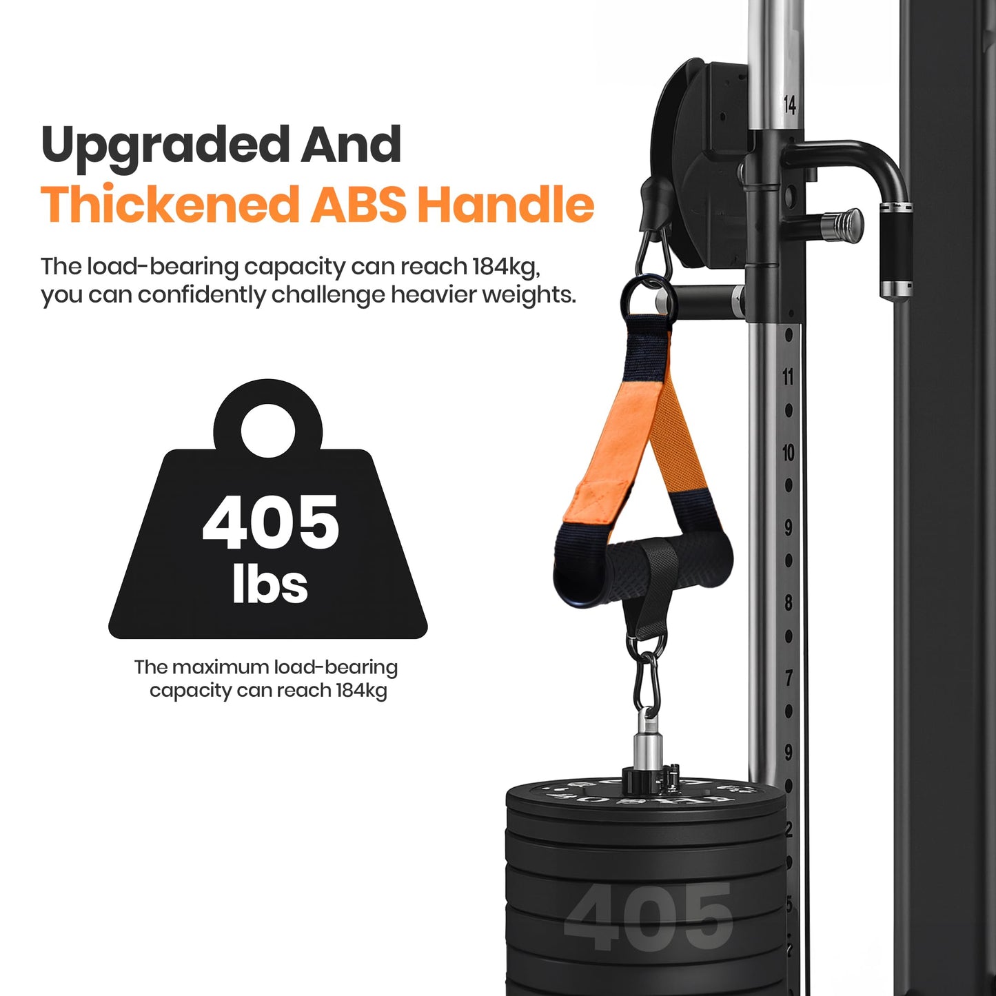 Inspired Living Co. D Handle Cable Attachment (2-Pack) – Heavy-Duty Gym Cable Handles for Cable Machines, Home Gym & Resistance Bands – Non-Slip D Handles for Pulldowns, Rows & Strength Training