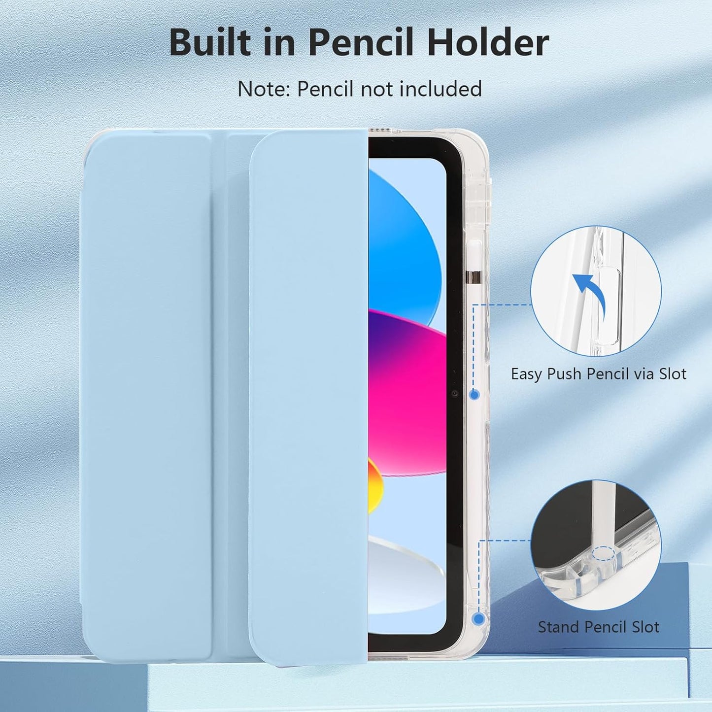 Ruizextech A16 11th 11 Inch 2025, 10th 10.9 Inch 2022, Case for iPad Generation iPad Generation Hybrid Protective Cover