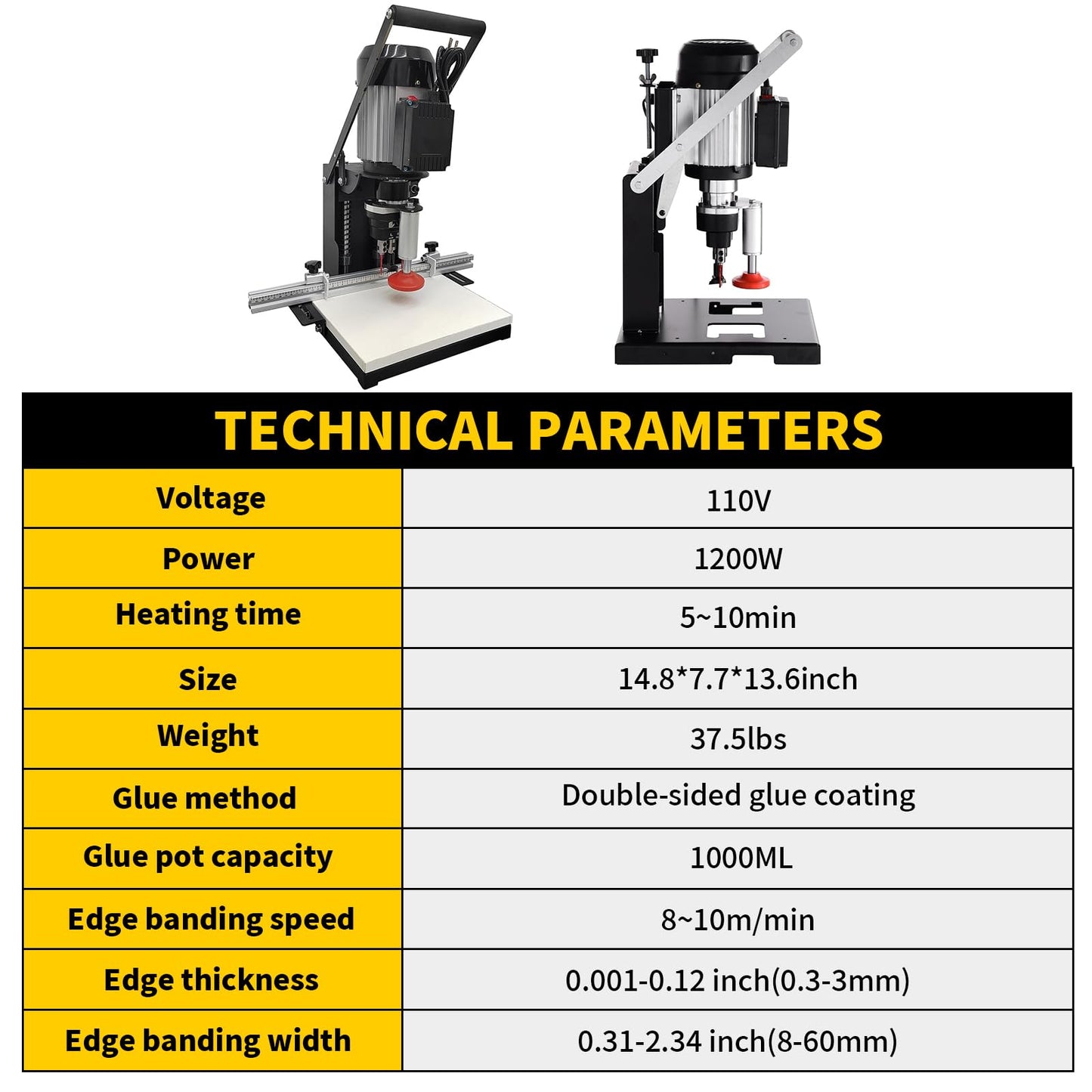 DVALLEY 1100W Hinge Drilling and Boring Machine,0-40mm 2880RPM Depth Pneumatic Portable Woodworking Hand-Held Hinge Drilling Machine,45-9.5 Desktop Drill Press for Drilling Tasks(110 Volt）
