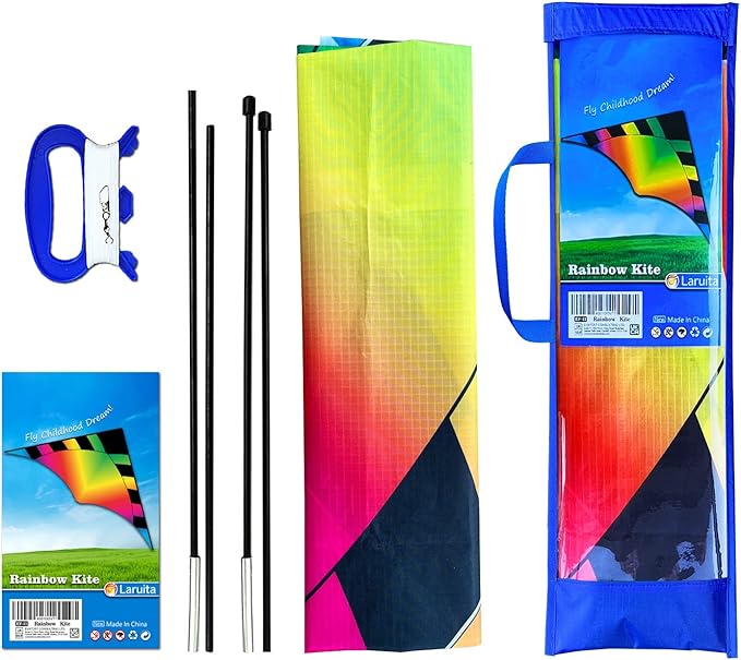 Delta Beginner Kite for Kids & Adults, Easy to Fly Beach Kite