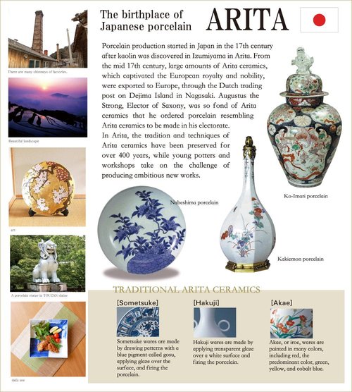 Japanese Teapot Ceramic Kyusu 11.5 fl oz Arita Imari ware Made in Japan Pottery Tea pot for Green Tea Fuku kasumi