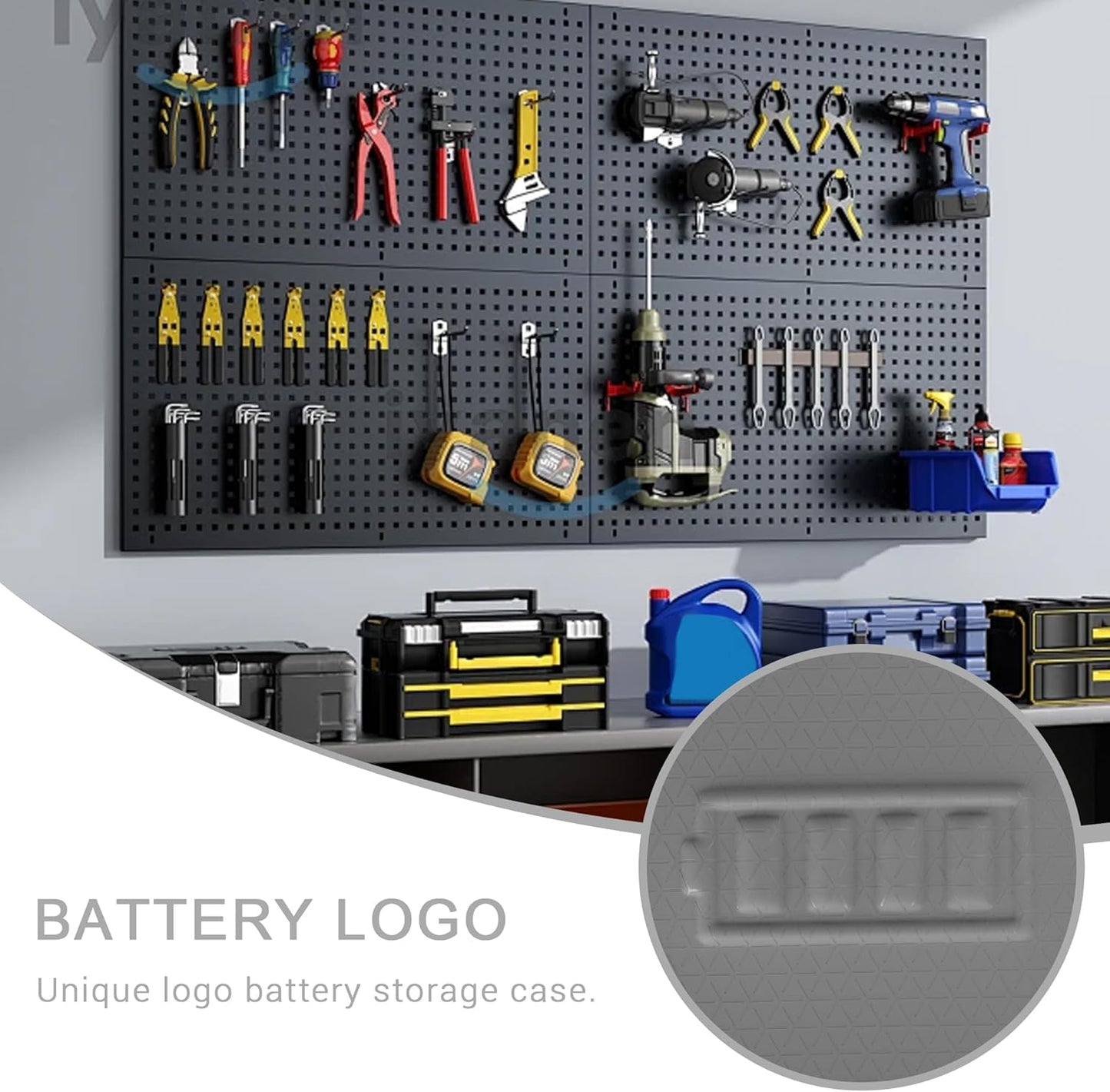 3 Pack 88 Battery Storage Case for AA AAA Button Cells, Battery Organizer Case, for Batteries Variety Batteries Mesh