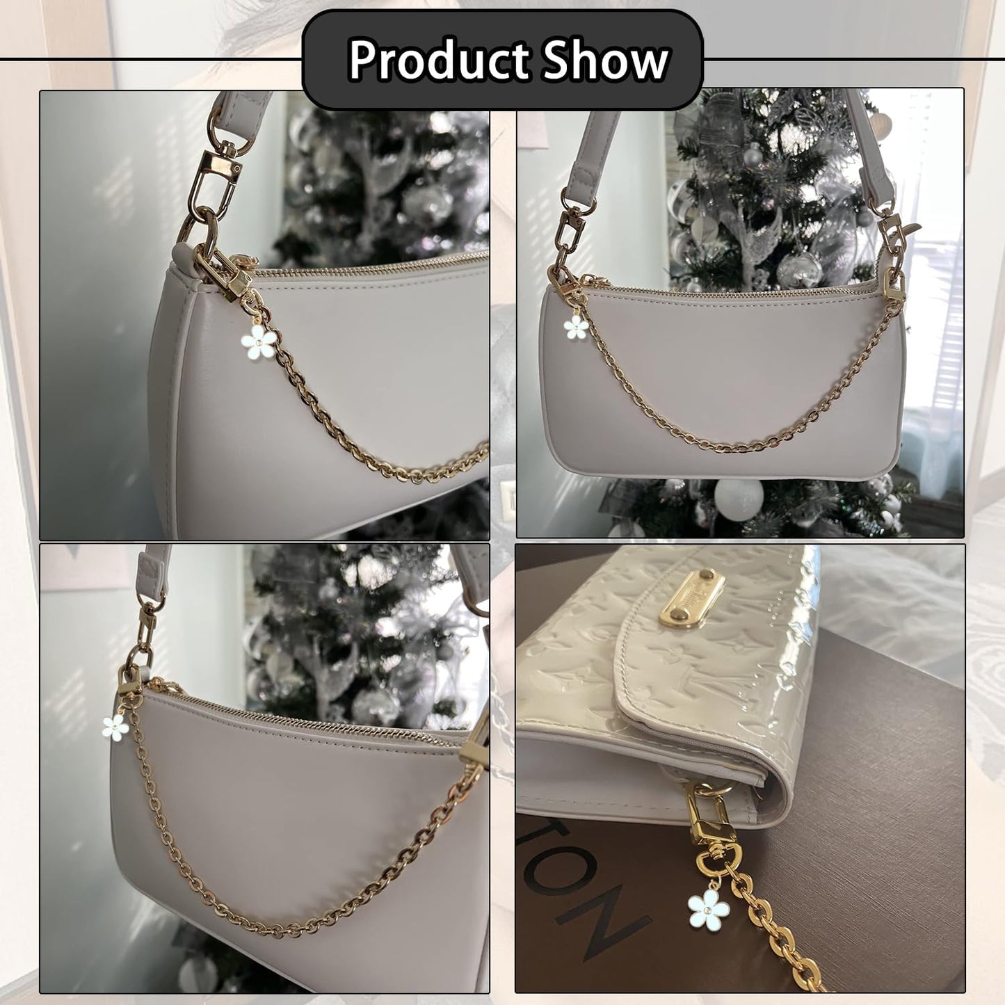 cioatu Beaded Phone Charm Wrist Strap with Tether Tab and Bracelet Chain