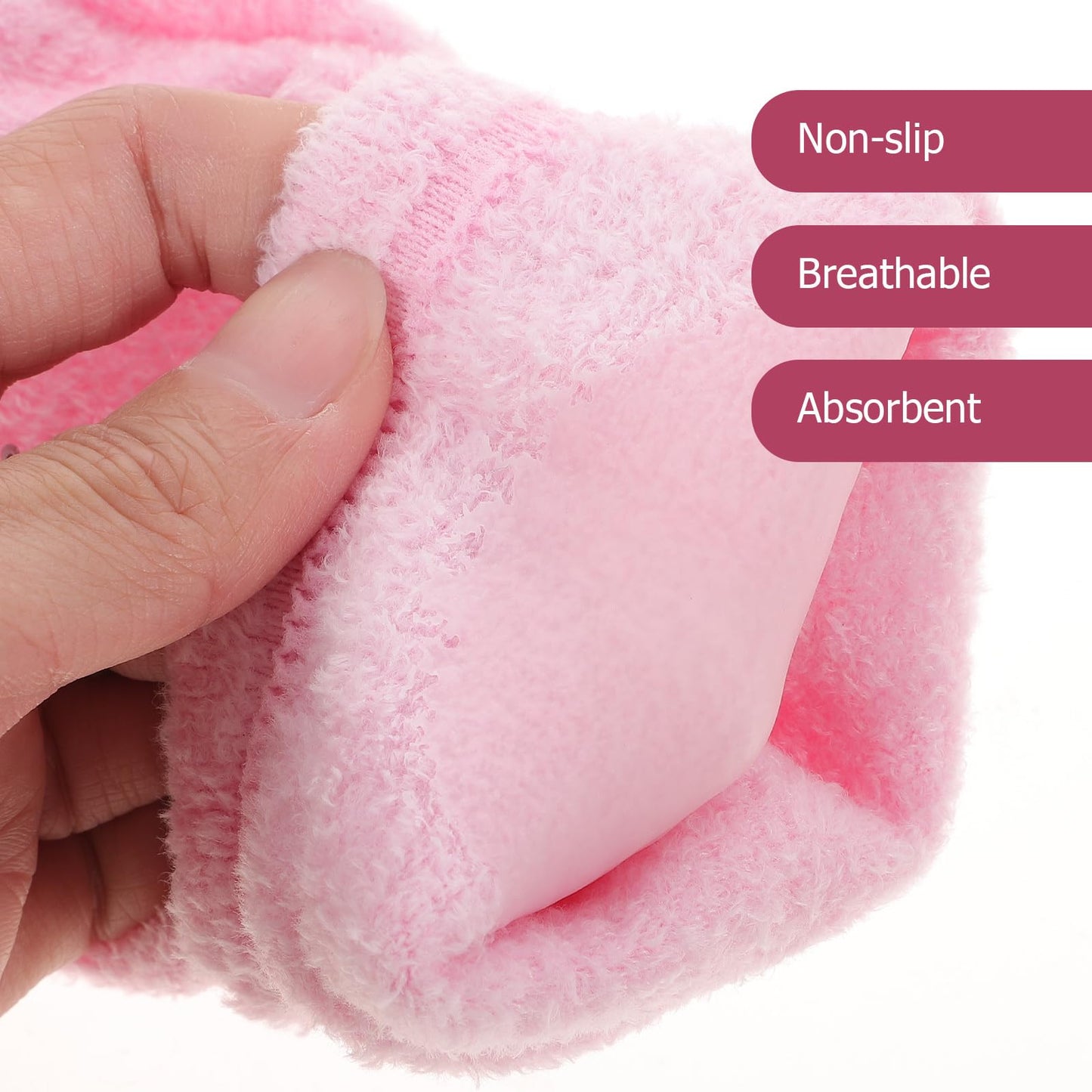 2 Pairs Elbow Moisturizing Sleeve Elbow Gel Cover Heel Socks for SPA Soften and Hydrate Dry Cracked Skin Care