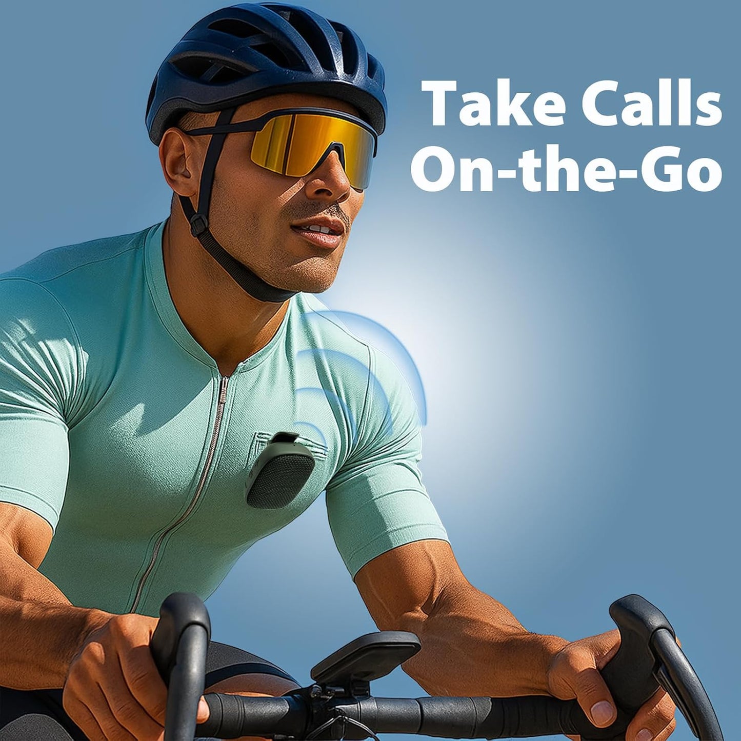 Travel Depot Wearable Bluetooth Speaker,Clip On Bluetooth Speaker w/Microphone, Portable Waterproof Wireless Speaker