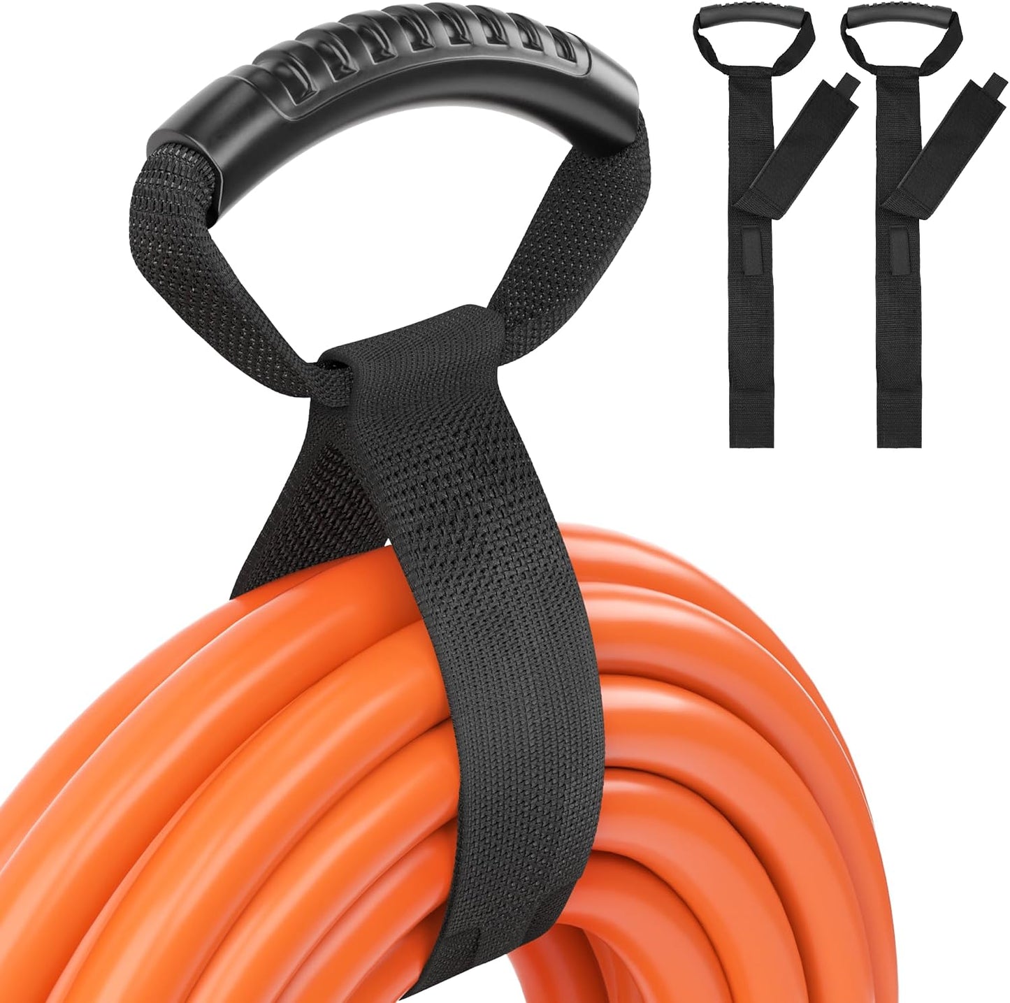 30 Inch (2 Pack), PlugSaf Extension Cord Organizer Heavy-Duty Hook and Loop Storage Straps, Pool Hoses, RV Accessories