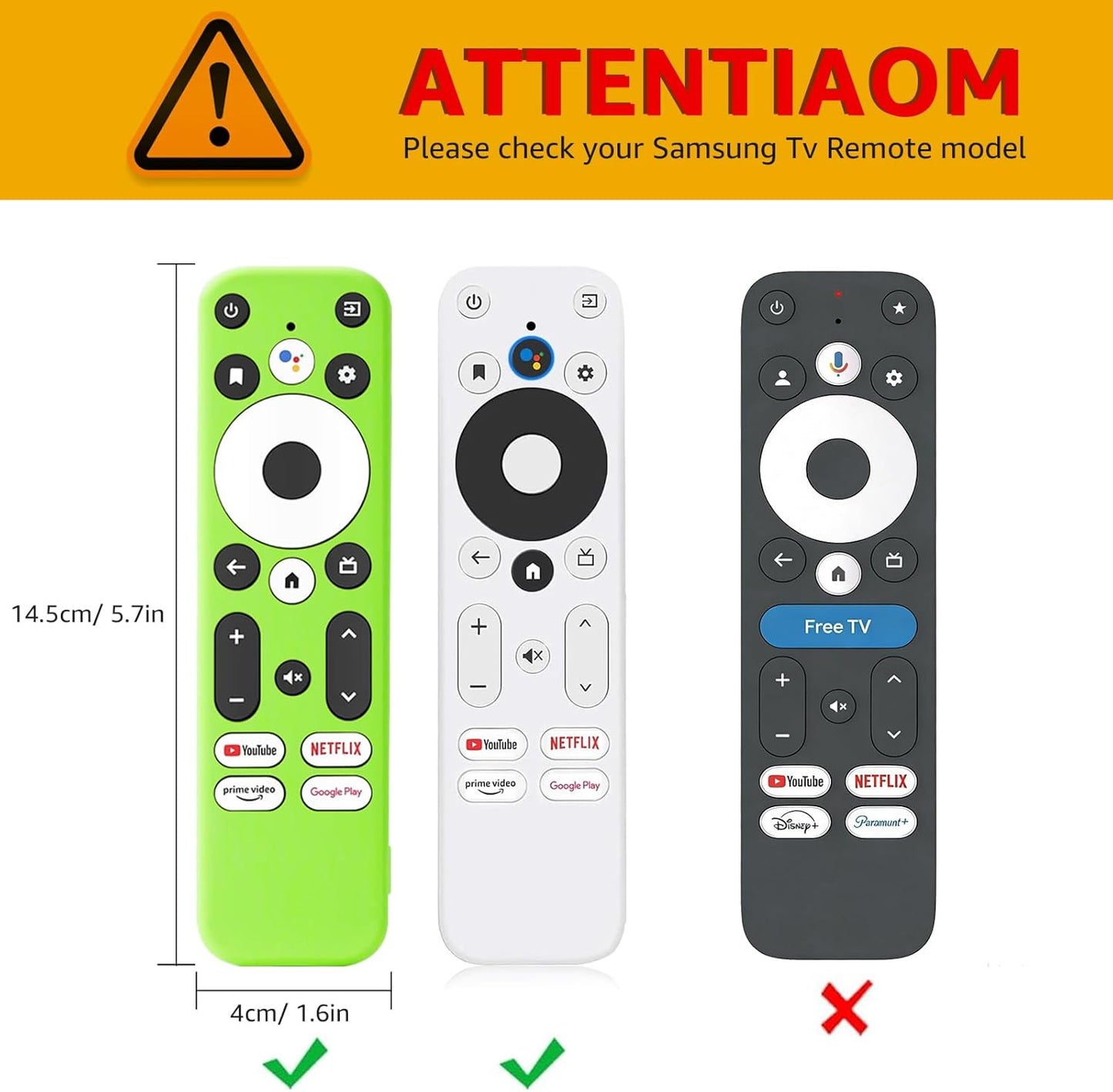 Climberer [2Pack] 4K/HD (4K/HD) Glow in The Dark Remote Cover Compatible with Onn Streaming Device | Shock-Absorbent