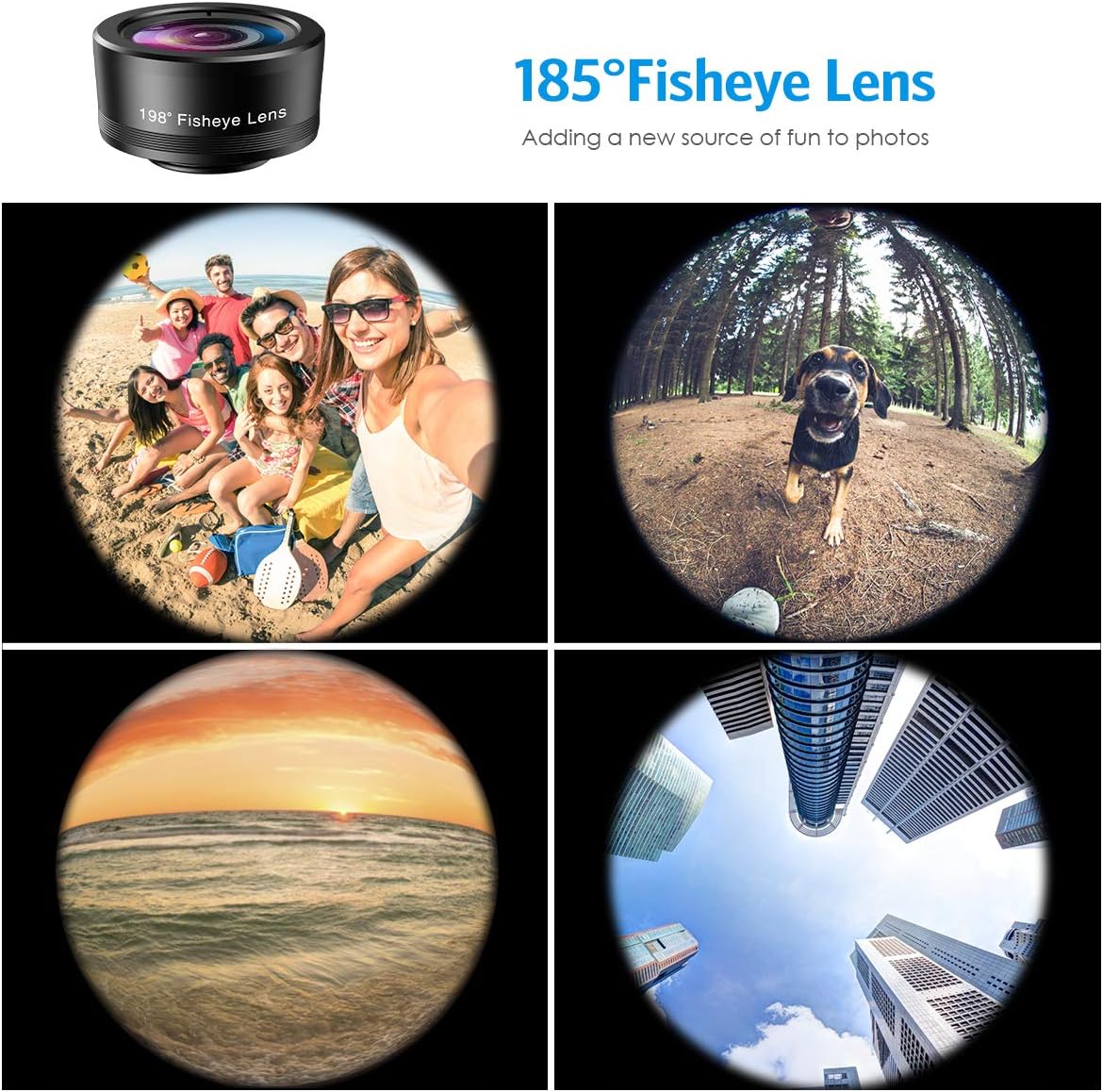 Criacr 198Fisheye 120 20X 12 12 11, 8 7 7, AMIR Phone Camera Lens, Lens, Super Wide Angle Macro for TIK Tok, Vlog