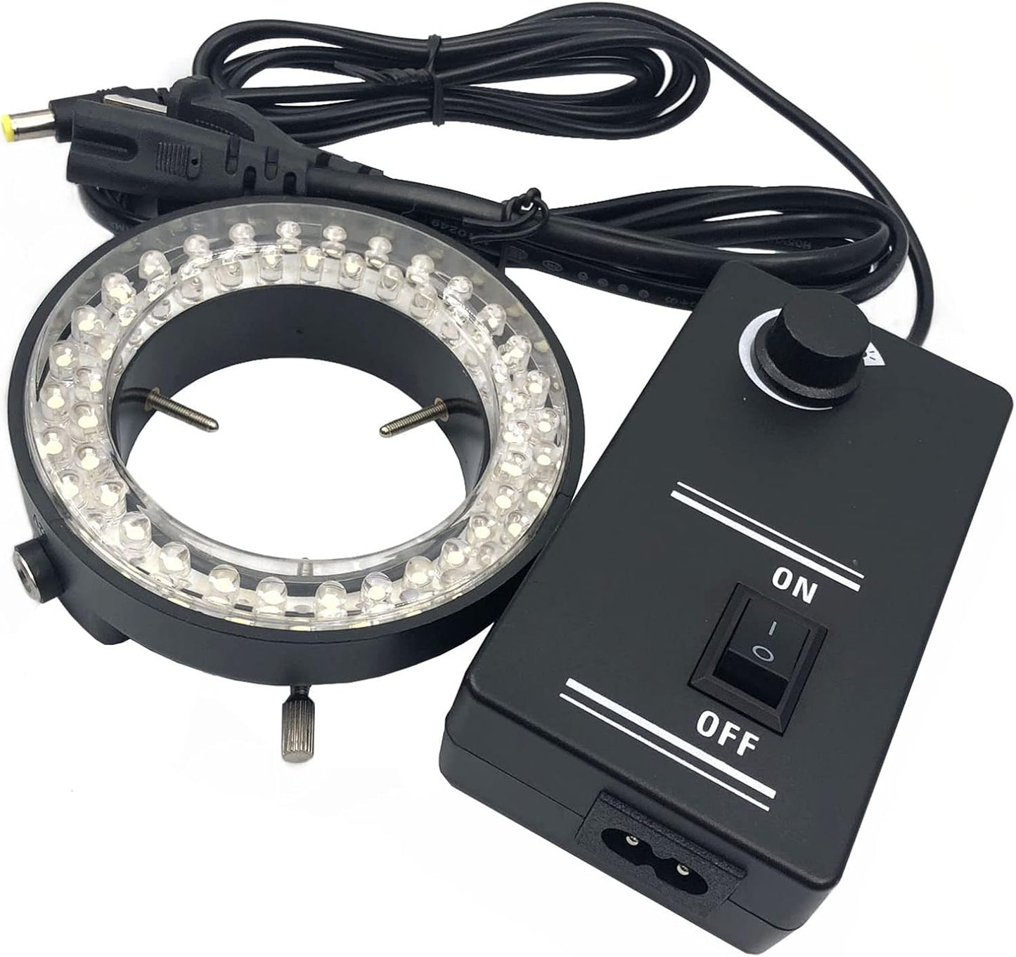 FainWan 60 Digital Microscope Accessories LED Adjustable Ring Light Illuminator Lamp for Stereo Zoom Microscope