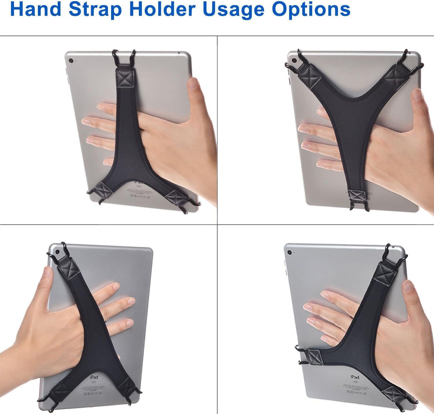 TFY 9.7Inch 10.1Inch 4 10.1Inch 10.1Inch 10.5 Security Hand Strap Holder Finger Grip for Tablets -Compatible with iPad