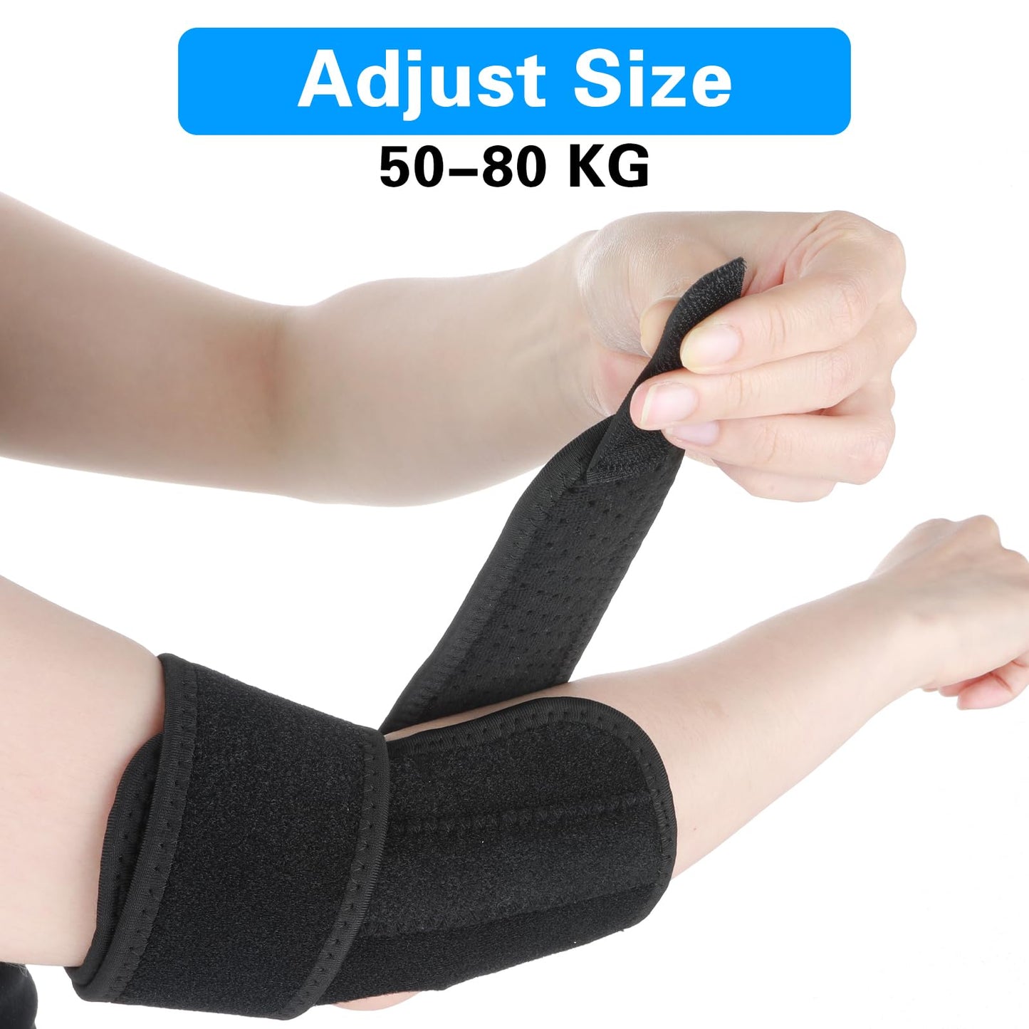 WY LIGHTING LEVEL Elbow Compression Sleeve with Removable Strap for Men & Women, Elbow Support Brace Ulnar Nerve Entrapment Splint Tendonitis Support Strap for Golfer Epicondylitis Weightlifting