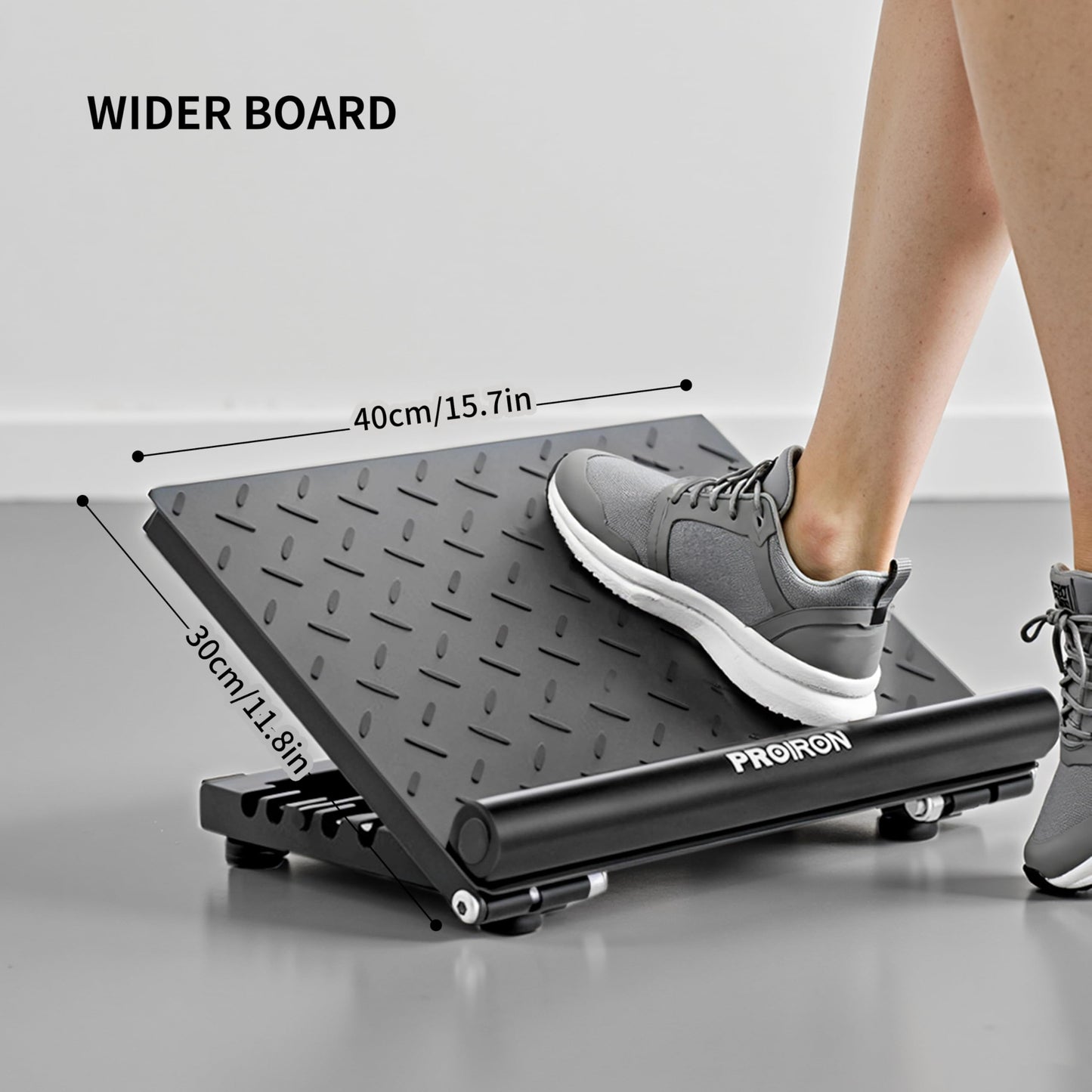 PROIRON Steel Slant Board for Calf Stretching，Calf Stretcher Slant Board for Squats 5 Adjustable Incline Angles，Incline Board 660lbs Weight Capacity for Ankle Stretching Training Home Gym