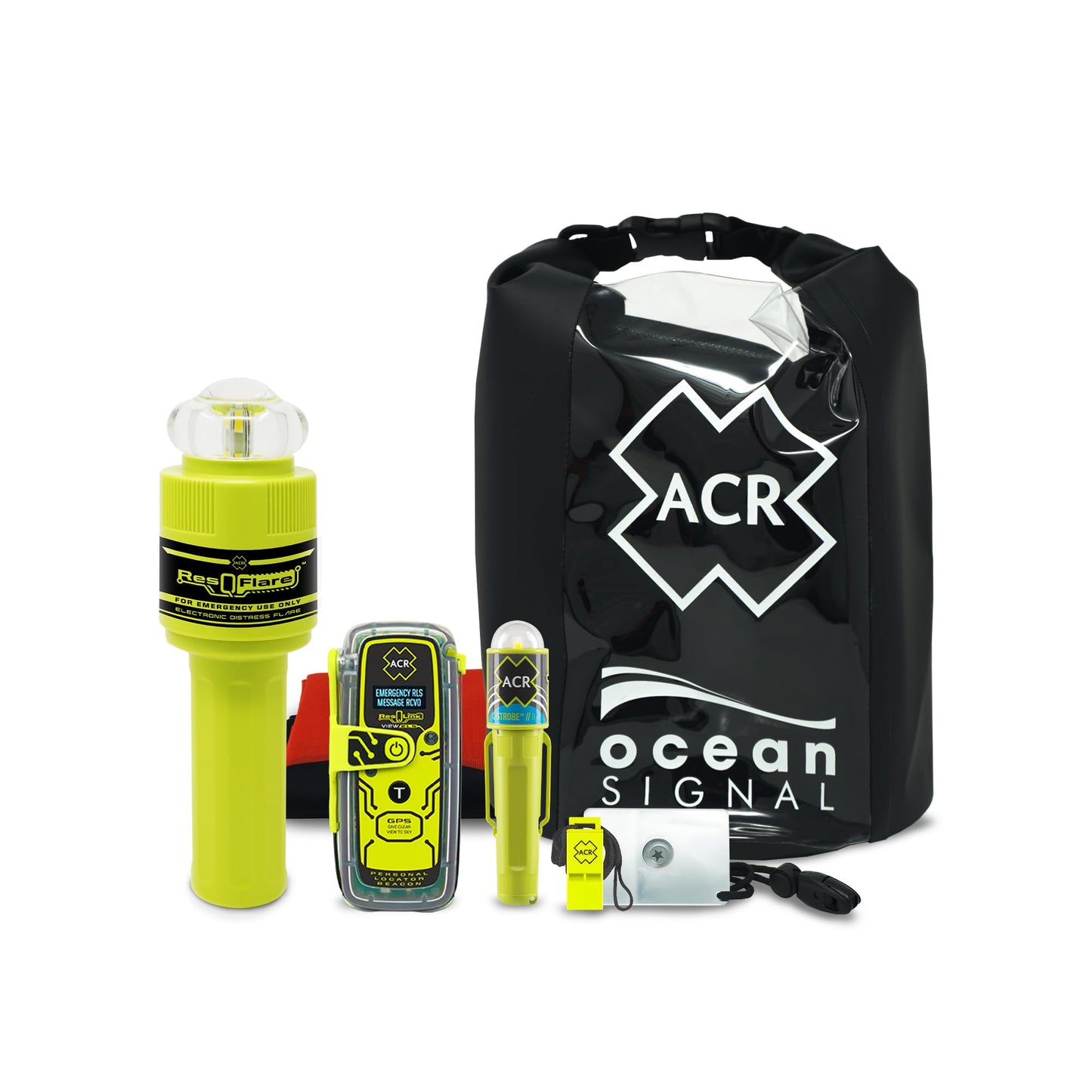 ResQLink View RLS GPS PLB & ResQFlare USCG Approved Electronic Distress Flare Premium Safety Kit - Ideal for Hiking, Hunting, Boating, Fishing - Alert Search & Rescue for Any Outdoor Emergency