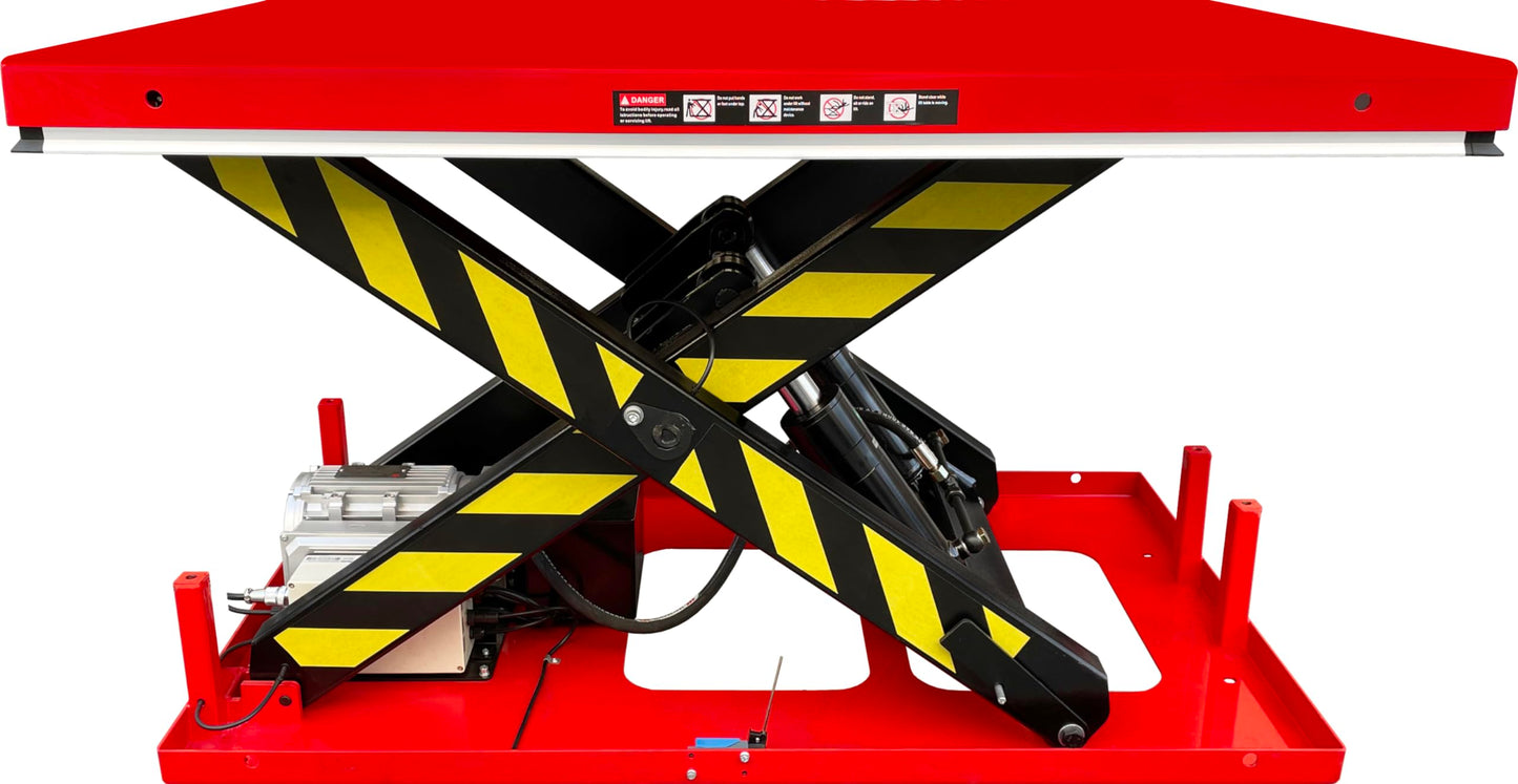 Electric Hydraulic Scissor Lift Table, 4,400 lb. Capacity, 51" x 33-1/2"