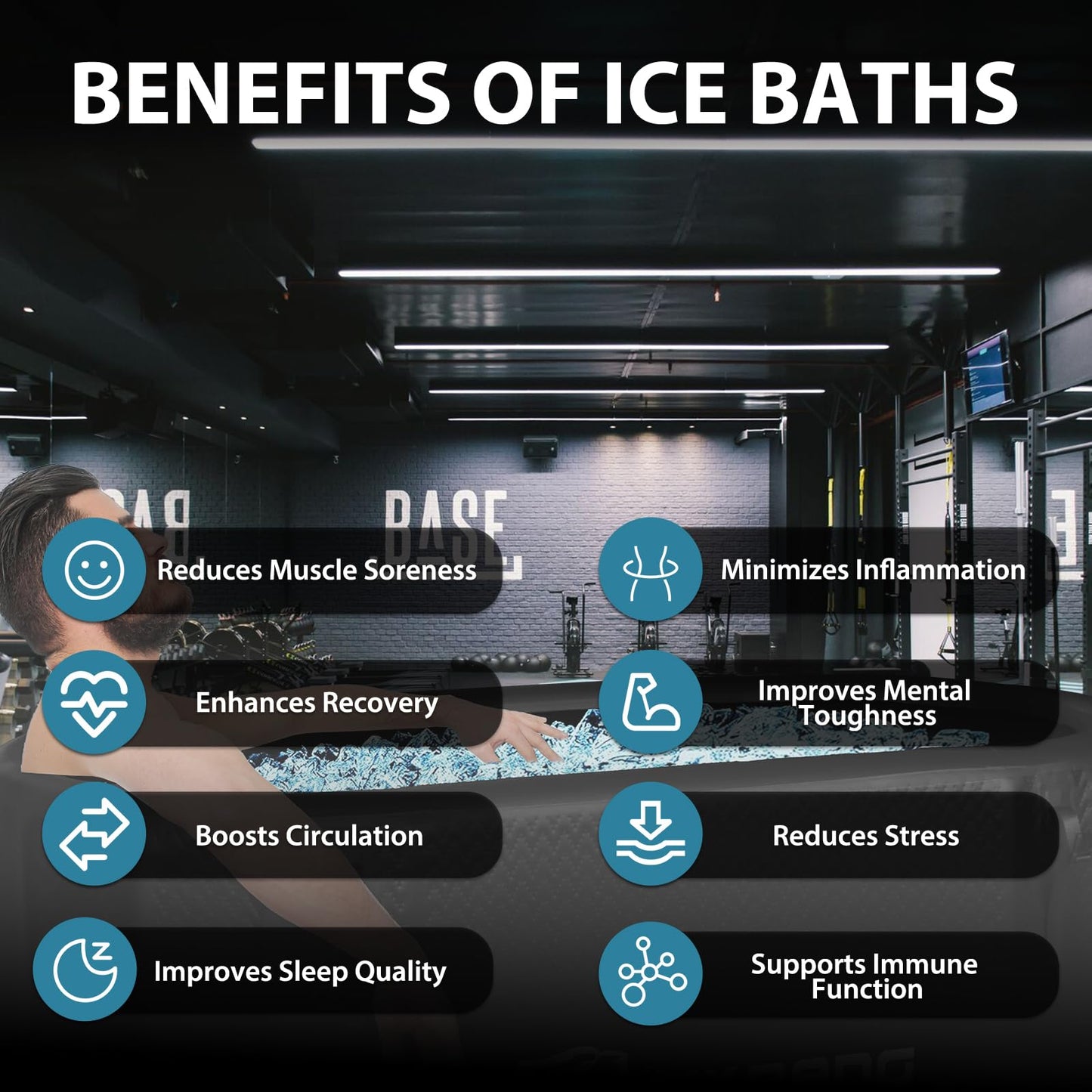 TIGERXBANG Ice Bath Tub,Inflatable Cold Plunge Tub, Water Chiller Compatible, 237.8Gallon Portable Ice Plunge Tub for Athletes, Adult Ice Bath Enthusiasts (Classic Black-Pro)