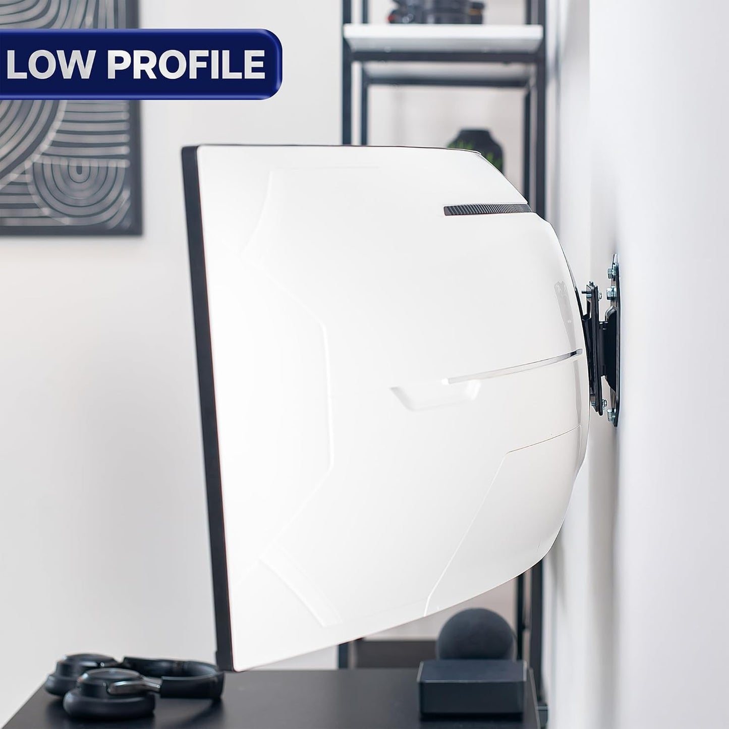 VIVO 49 inch 44 lbs, 100x100, Mount-VWLP1 Low Profile Heavy Duty Ultrawide Monitor Wall Mount for up to Screens, Holds