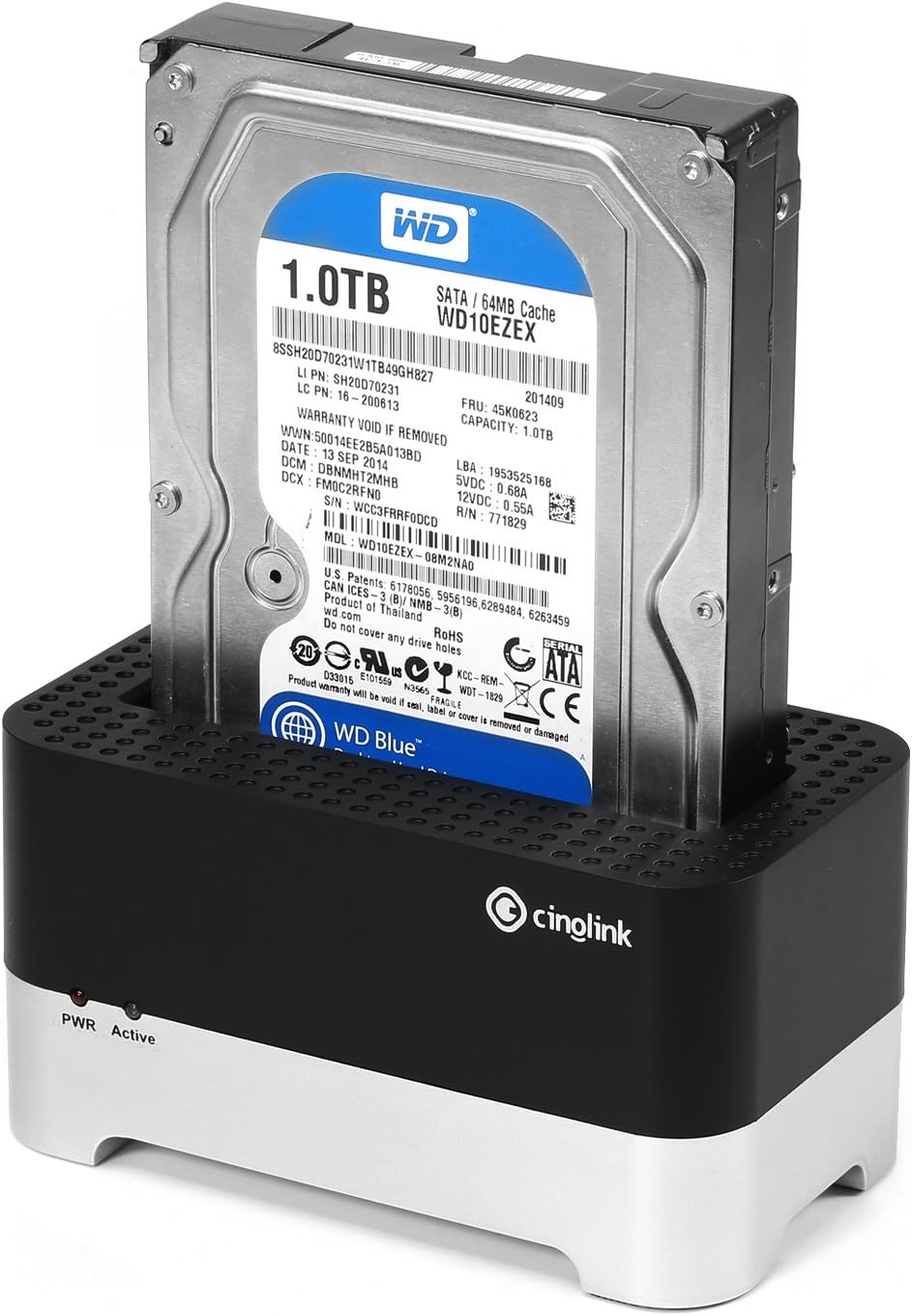 Cinolink 3.0 2.5/3.5 Inch 4ft 3.0 8TB, PS4, USB to SATA Hard Drive Docking Station with USB Cable for HDD/SSD Support