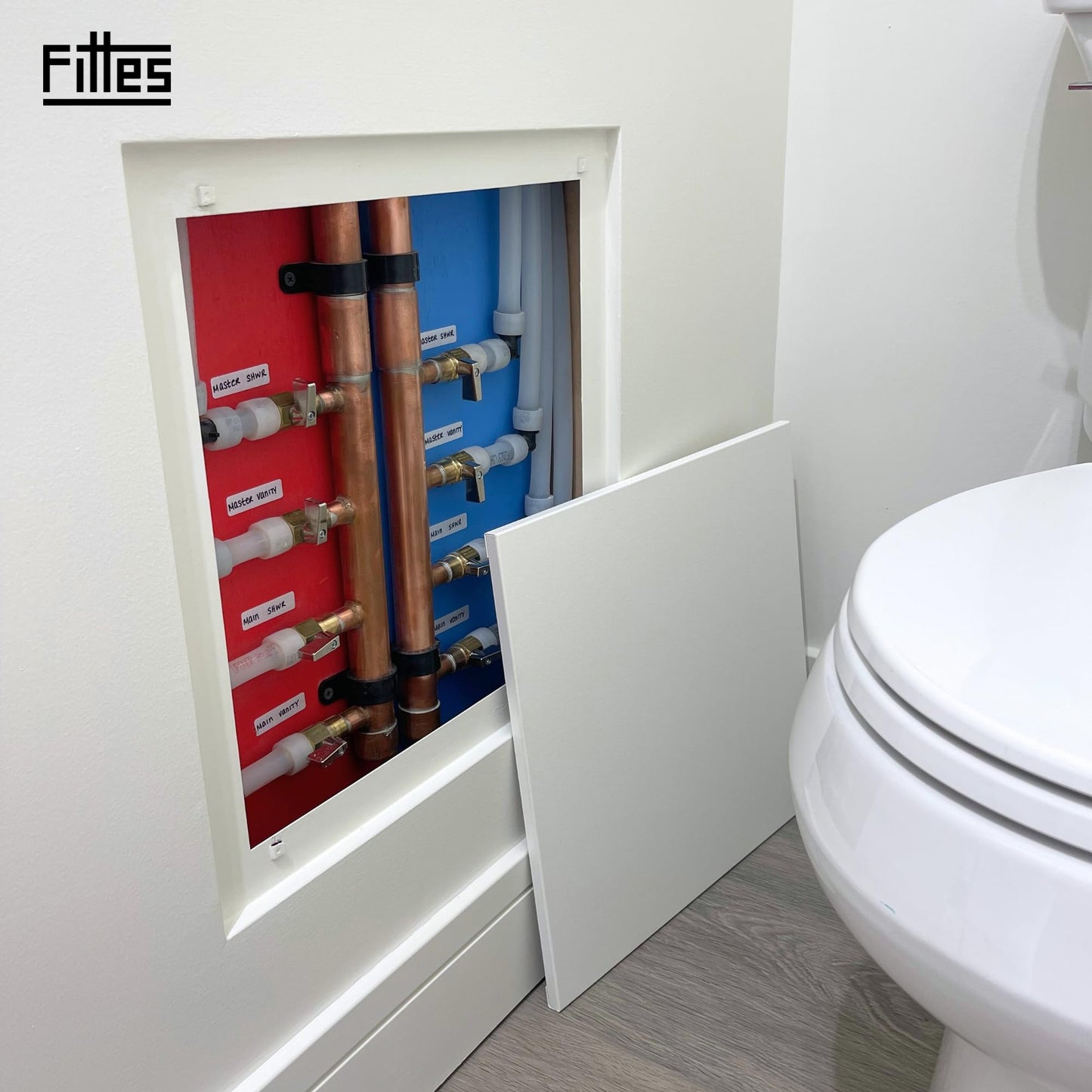 Fittes Flush Drywall Access Panel 8x8 Inch, Install Anywhere, Luxe, Plumbing Shut Off Valves, Cables, Circuit Breakers, Electrical Systems, Crawl Spaces, Storage Spaces, Attics, Ducts