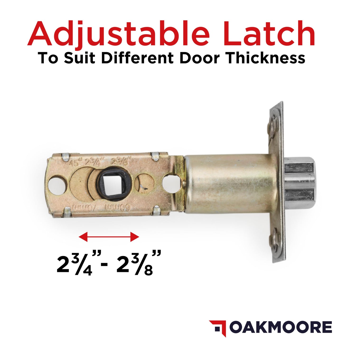OAKMOORE Commercial Door Handle | Vacant Occupied & Commercial Restroom Lock for Public Bathroom & Industrial Buildings
