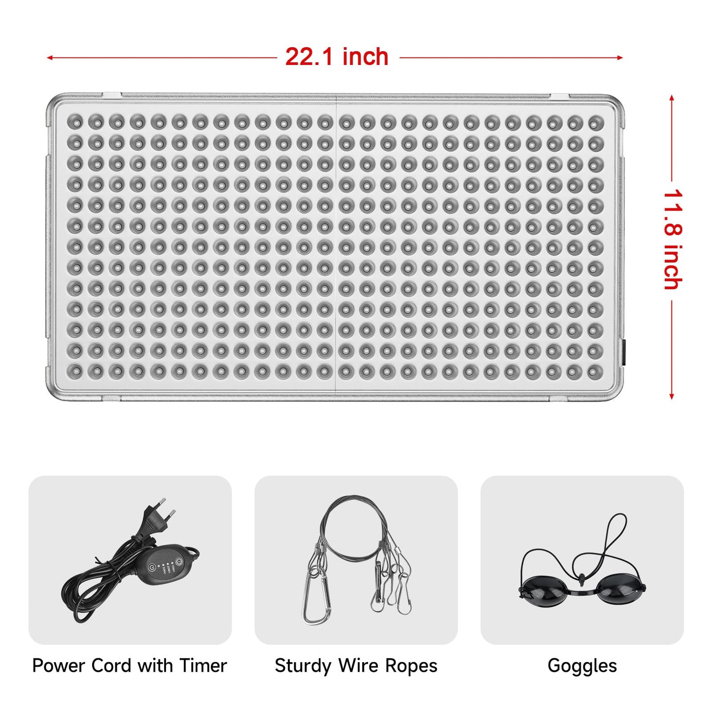 Red Light Devices for Face Full Body Red Light Lamp High Power Infrared Light Panel for Skin Health 660nm