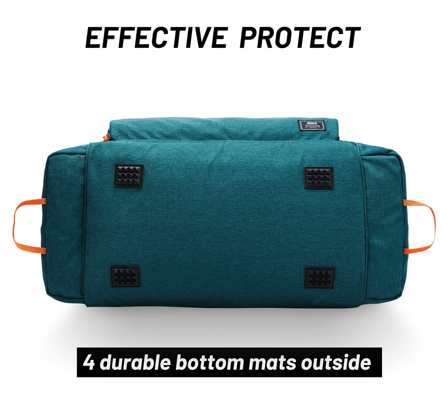 MIER Large Gym Bag for Men Sports Duffle Bag with Shoe Compartment 60L Lightweight Duffel Bags for Workout Fitness Travel, Olive Green