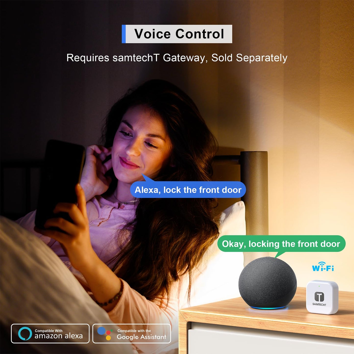 Bluetooth Fingerprint Smart Lock with Handle & Keypad – Fits Most US Doors, DIY Install, Keyless Entry: Code, FOB, Auto-Lock. Ideal for Home, Airbnb, Rental, Kids, Seniors. Alexa & Google Compatible