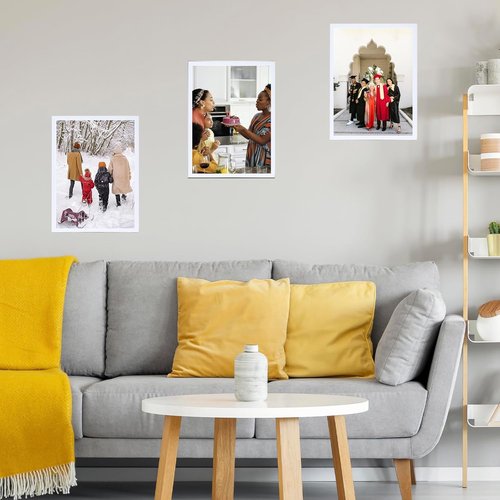 JCJMY 15x22 Picture Frame - White Wall Gallery Frame for Horizontal & Vertical Photos